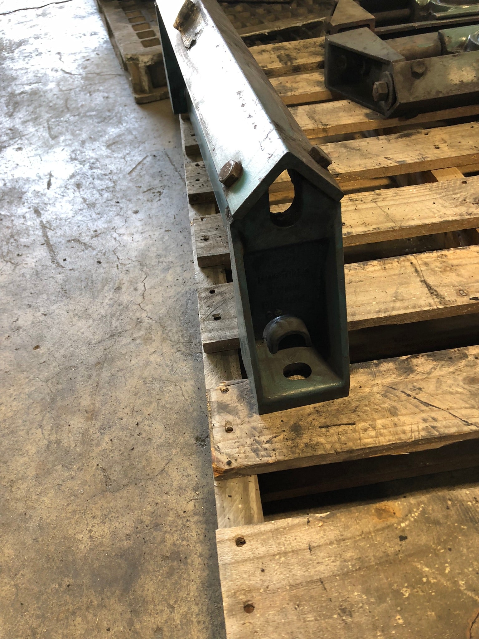 Steel Take-Up Bearing Frame (No Bearing) 29" x 9"
