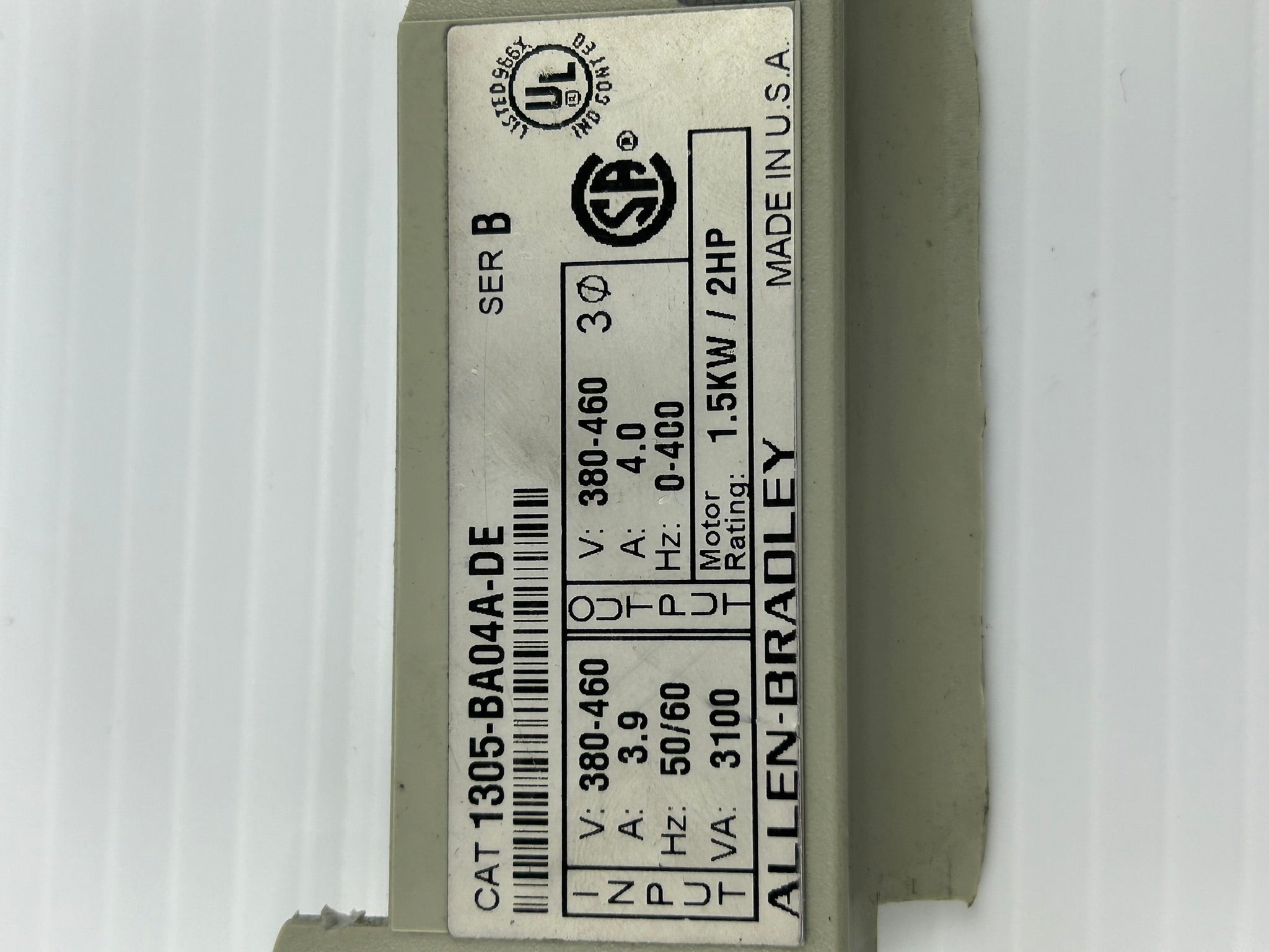 Allen Bradley 1305-BA04A-DE Variable Frequency Drive Series B - No Casing