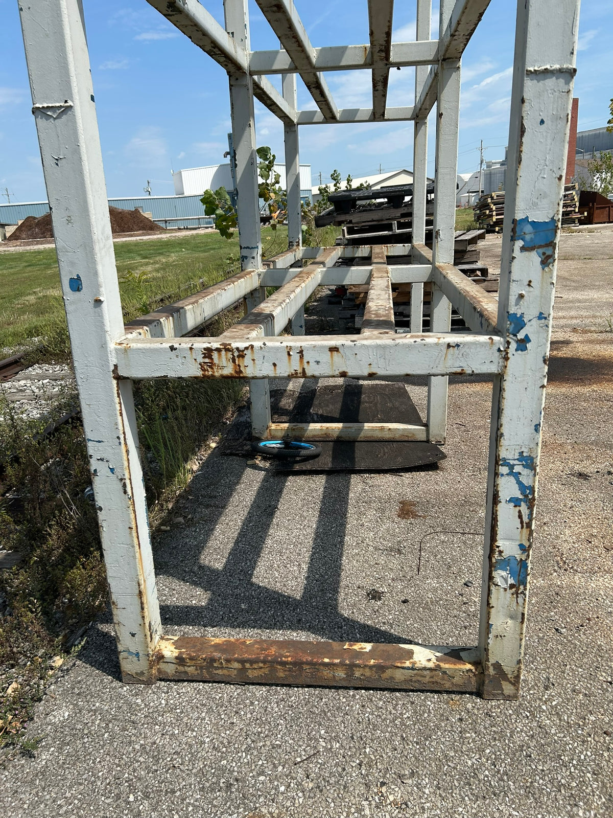 Heavy Duty Industrial Metal Stock Pipe 3-Tier Storage Rack 13' L x 44" W x 118"H