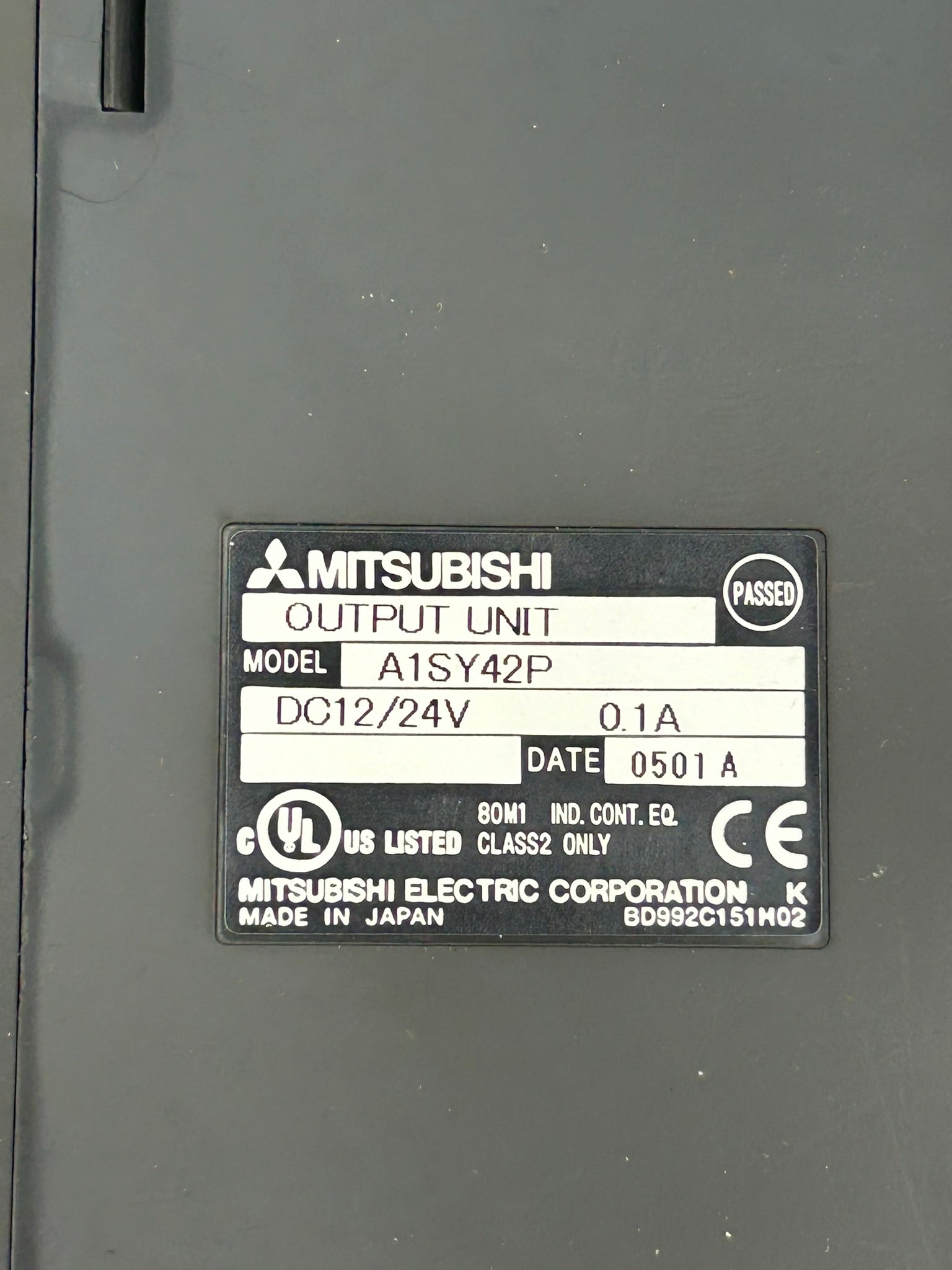 Mitsubishi A1SY42P Output Unit PLC Module 12/24VDC 0.1A