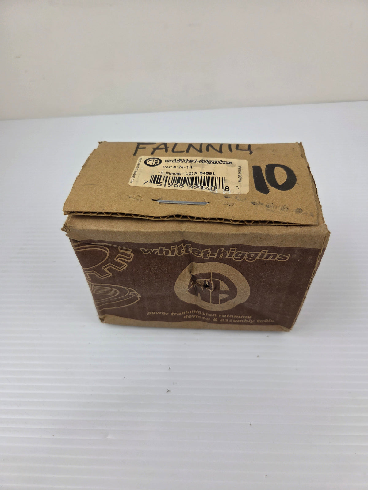 Whittet-Higgins N-14 Bearing Locknut Nut 2.751-18 Thread 3-5/8" OD - Box of 10