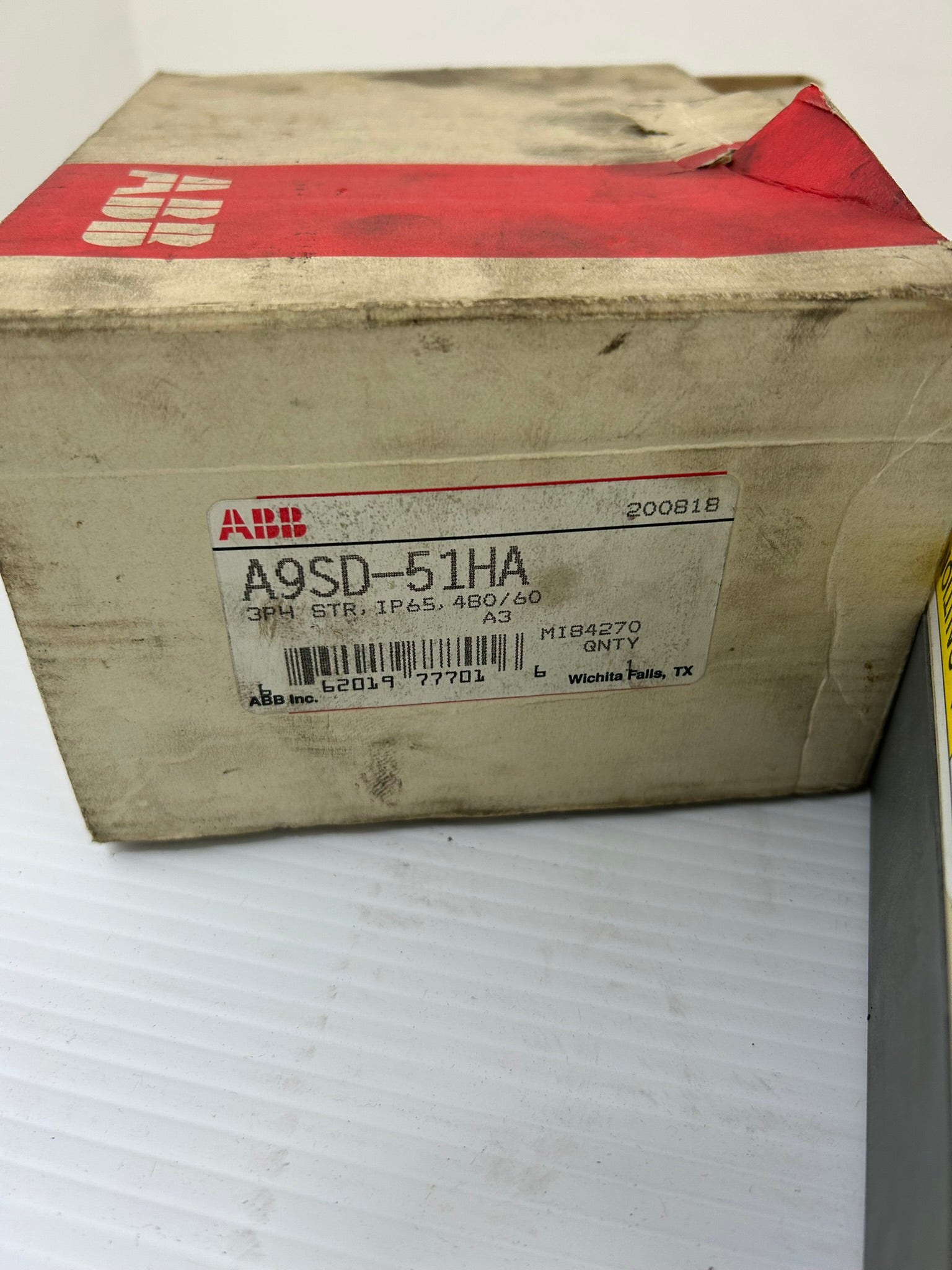 ABB A9SD-51HA NEMA 3R Motor Starter 3PH 480V 60Hz IP65