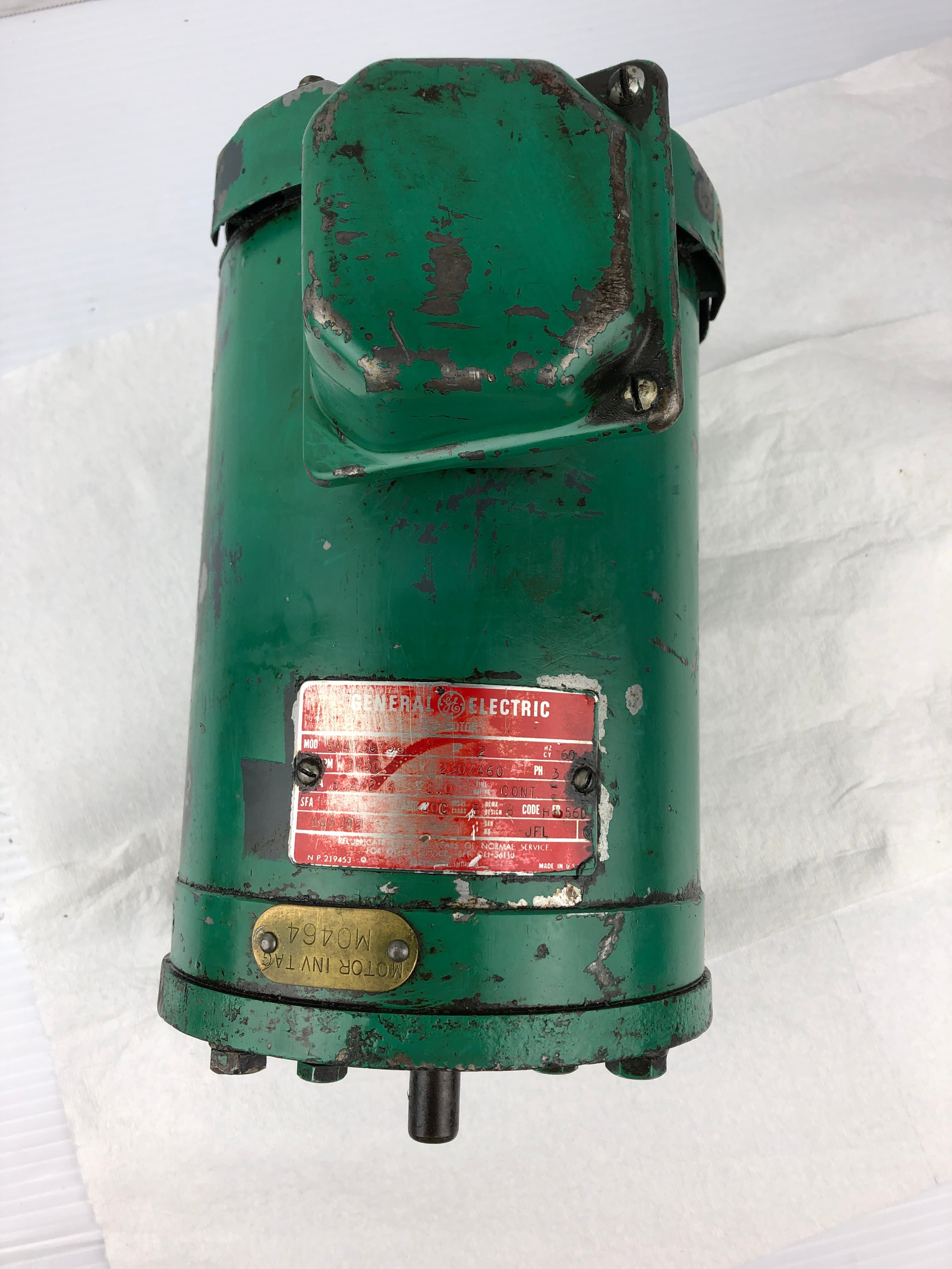 General Electric 2HP 5K47SG756 AC Motor 3450 RPM 3PH 56C Frame