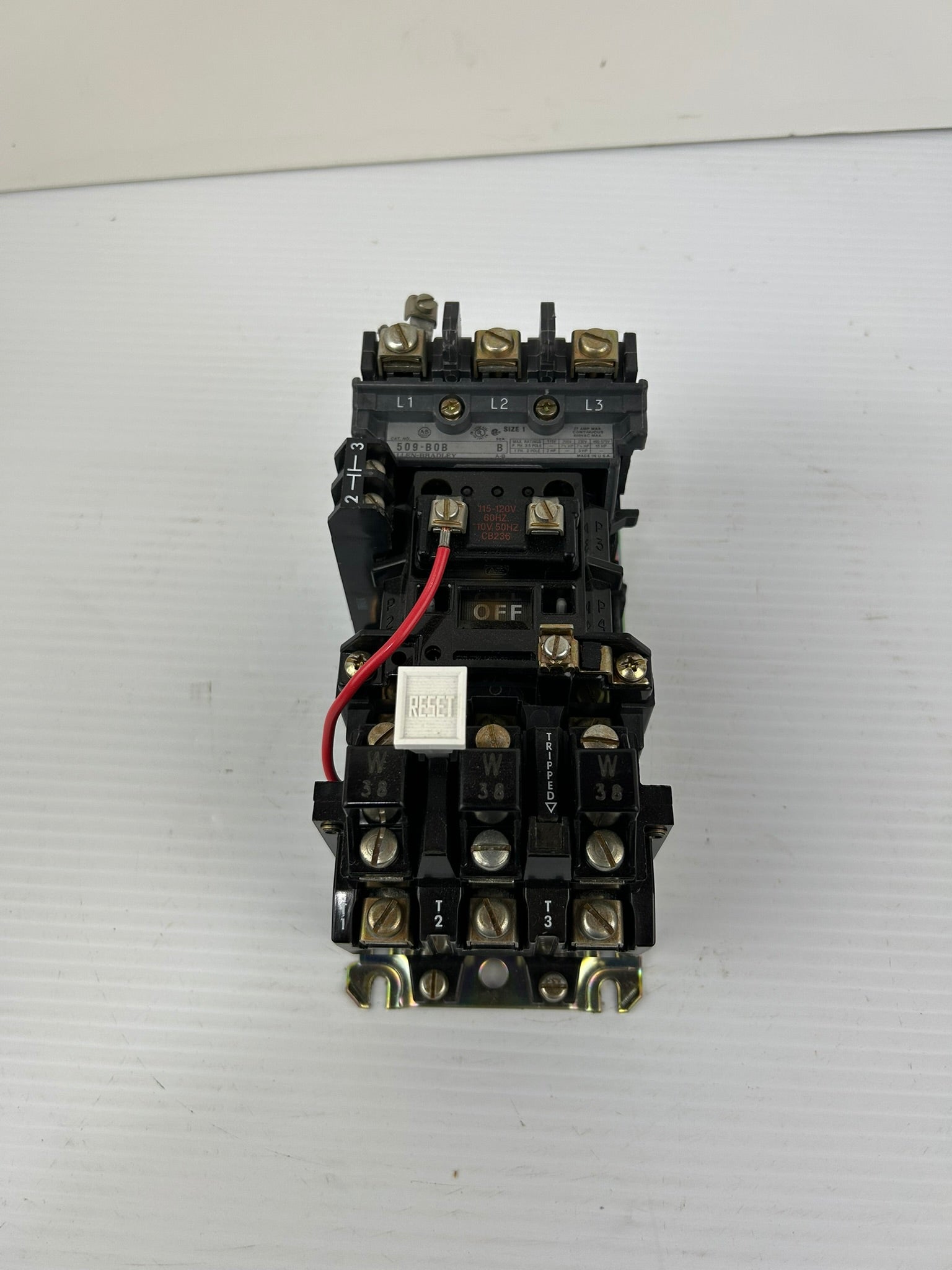 Allen Bradley 509-B0B Motor Controller Starter Size 1 Series B