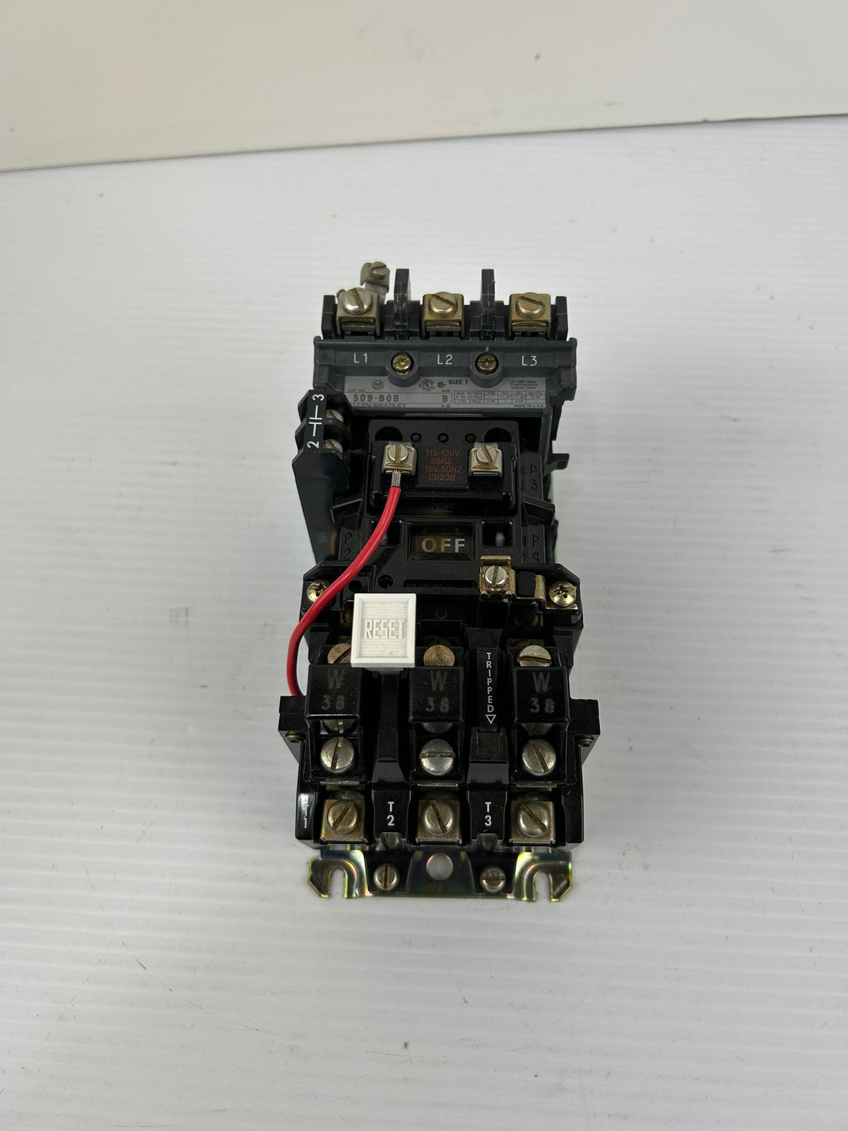 Allen Bradley 509-B0B Motor Controller Starter Size 1 Series B