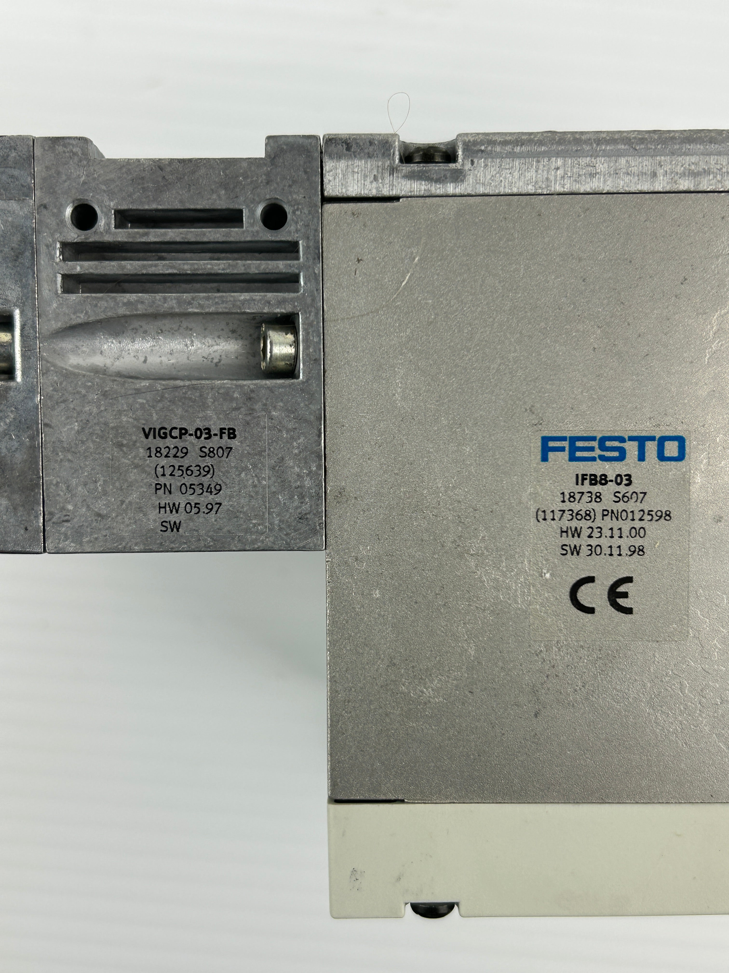 Festo IFB8-03 Control Block Valve Assembly 18738 S607 VIGCP-03-FB CP-FB08-03
