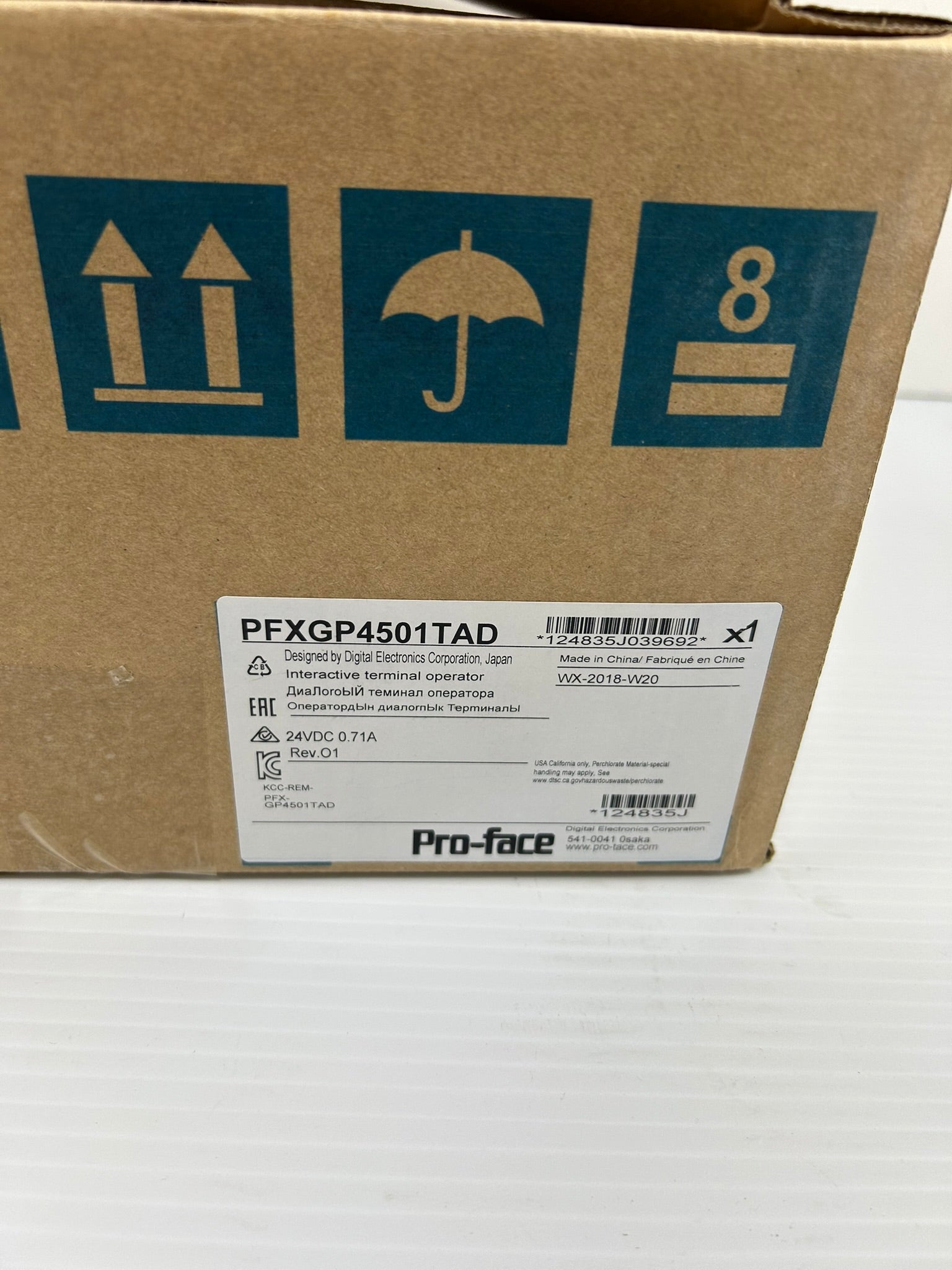 Pro-face GP-4501T PFXGP4501TAD 10.4" Touchscreen HMI Operator Interface 24VDC