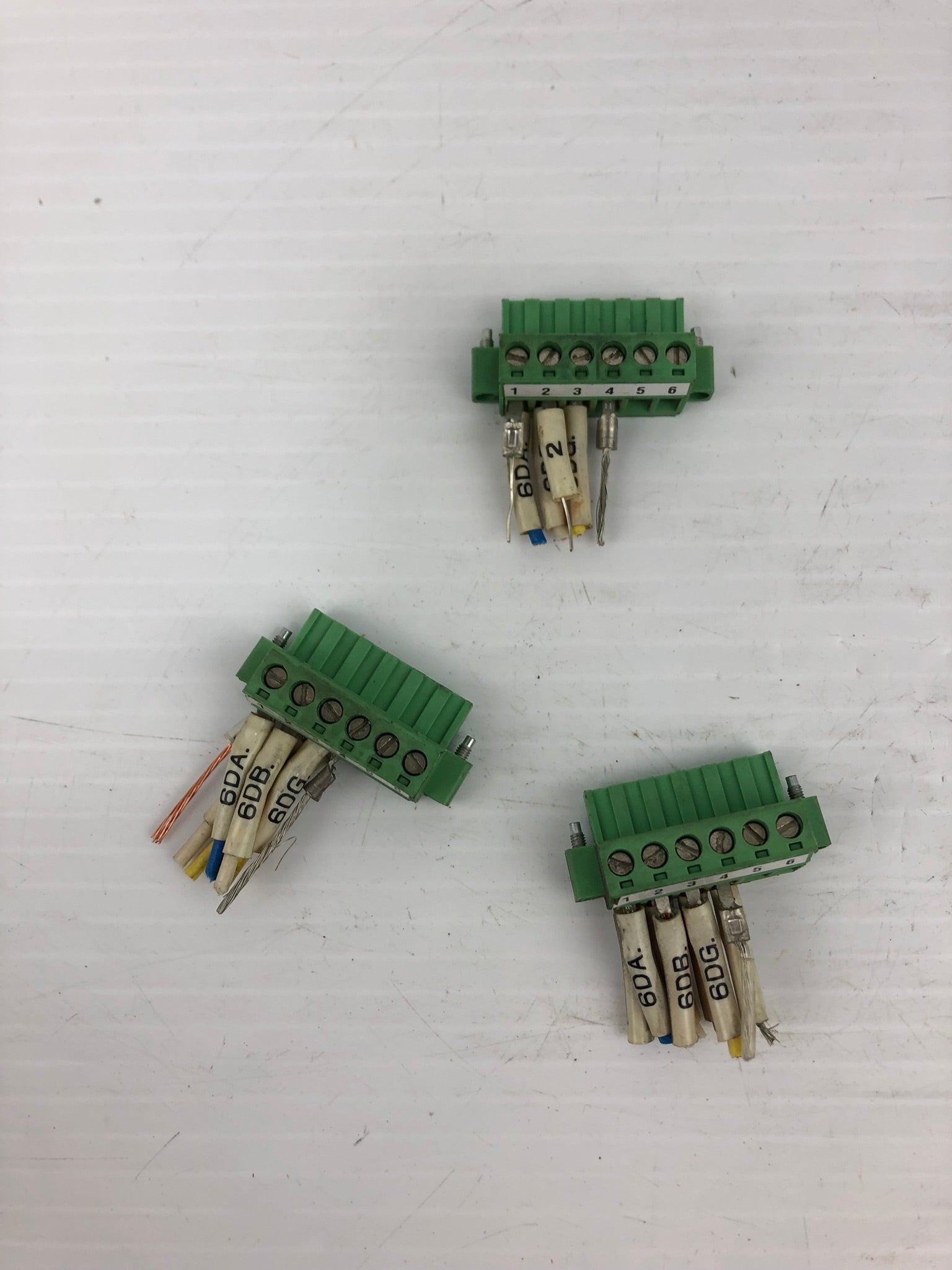 Phoenix Contact MSTB2.5-5.08 6 Connector Terminal Block - Lot of 3