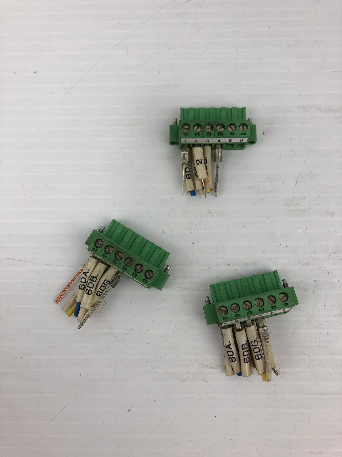 Phoenix Contact MSTB2.5-5.08 6 Connector Terminal Block - Lot of 3