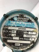 Superior Electric SS400B Slo-Syn Stepping Motor 72RPM 120V 0.6A 50/60Hz