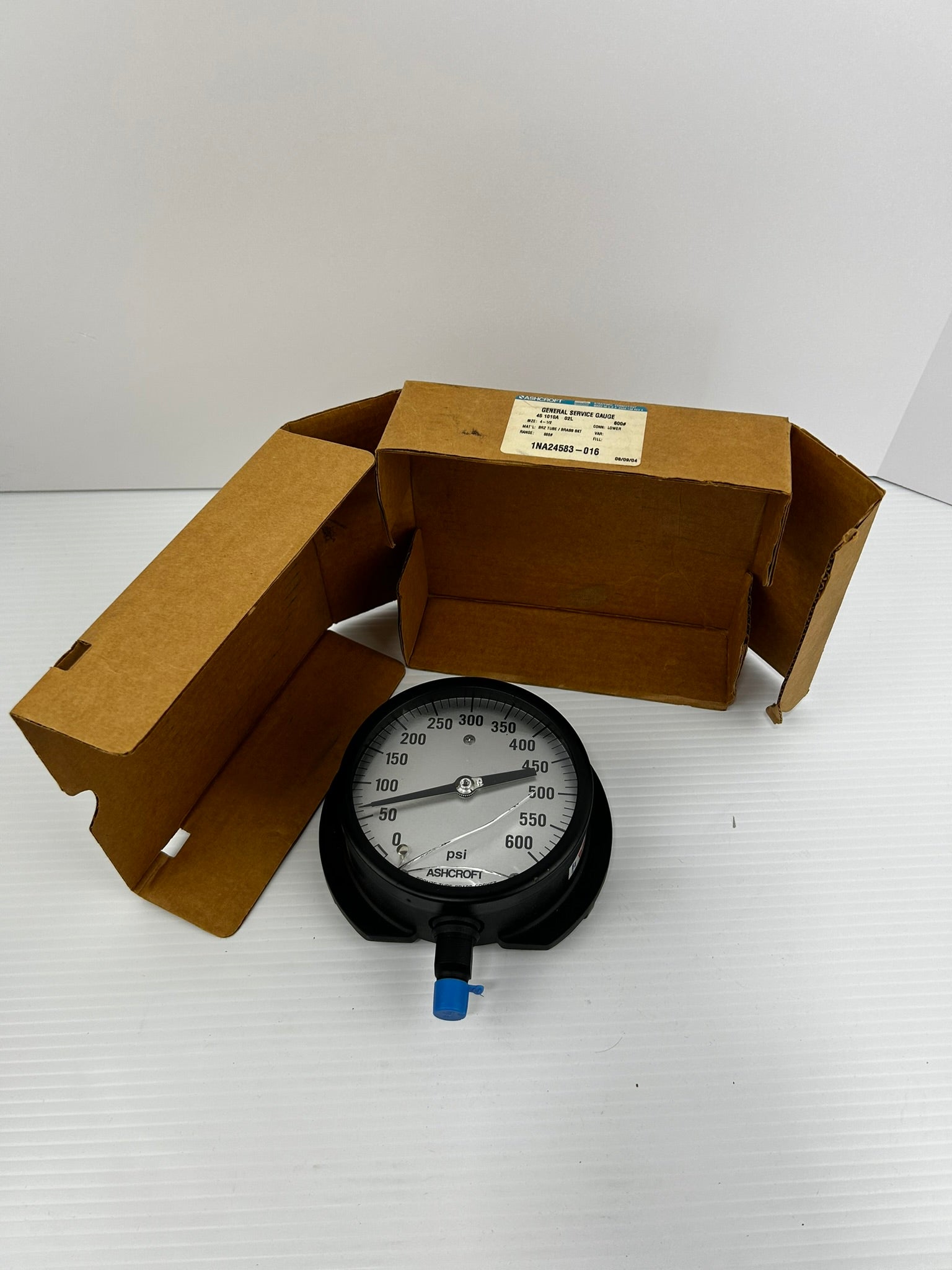 Ashcroft 1NA24583-016 General Service Gauge 4-1/2" 0-600 PSI Bronze/Brass