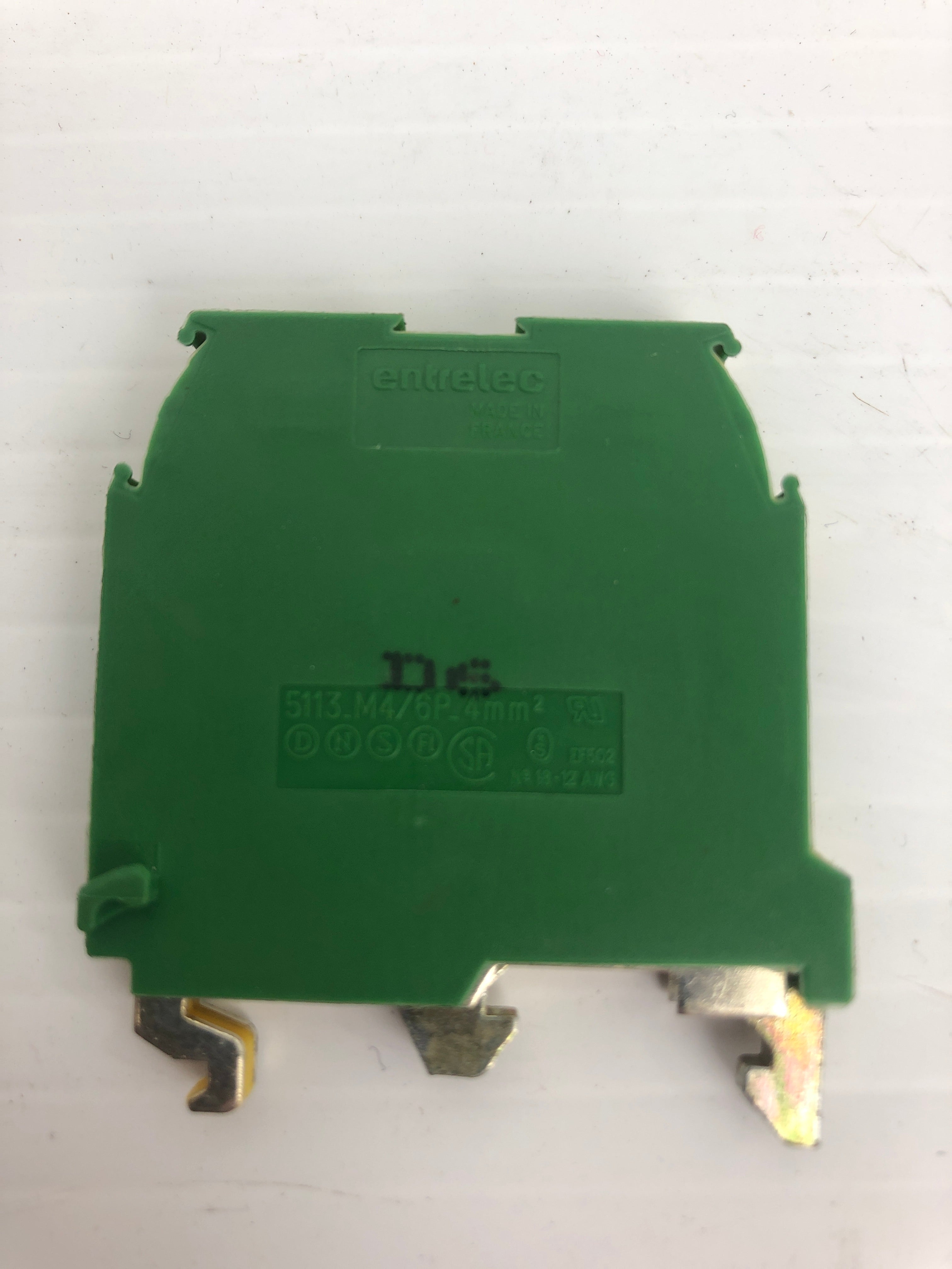 Entrelec 5113-M4/4P-4mm² Terminal Blocks - Lot of 4