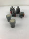 Lot of 4 EAO 704.910.5 Contact Block with 2 Push Button Heads