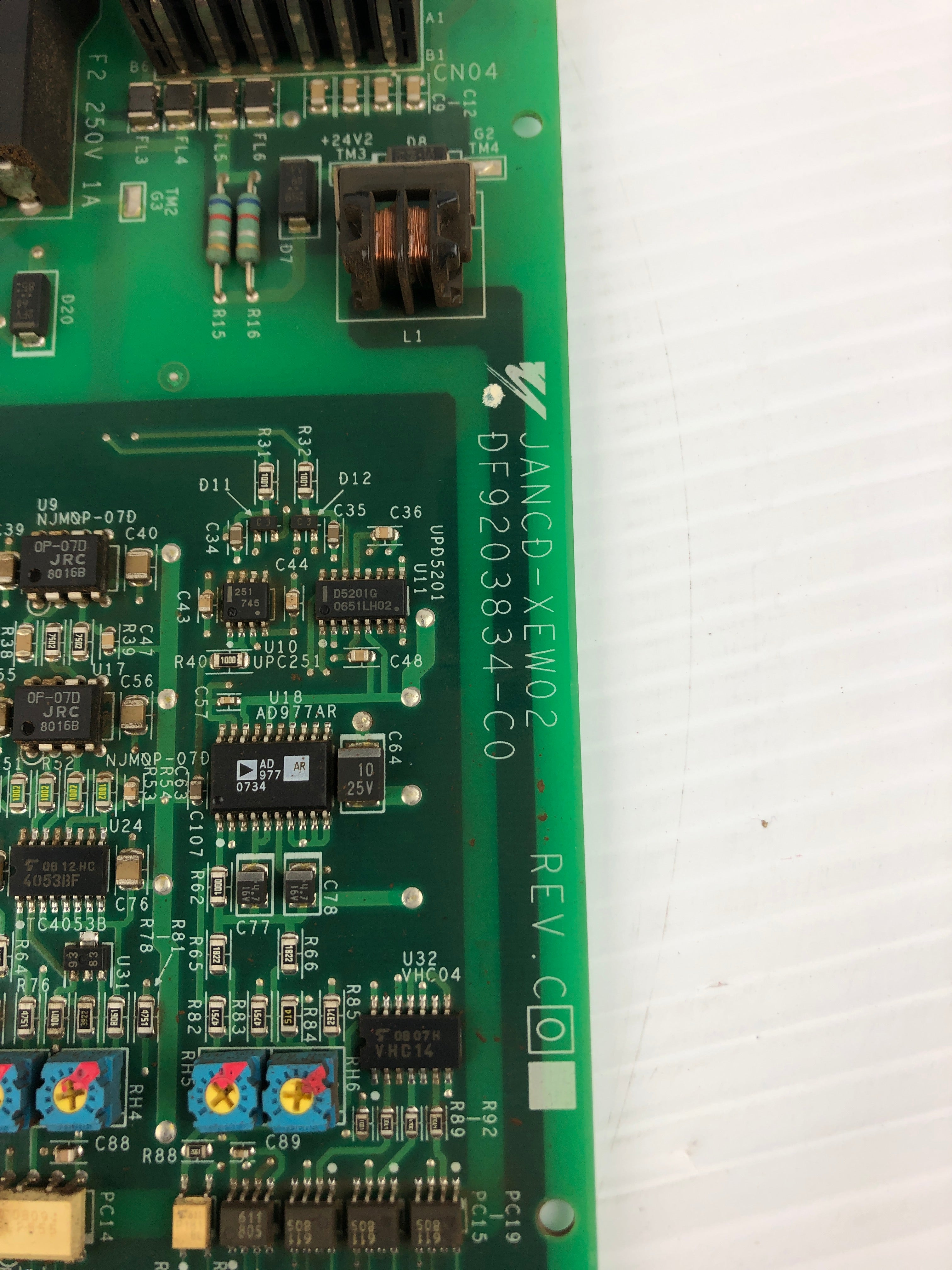 Yaskawa Electric JANCD-XEW02 Circuit Board Control Rev C0