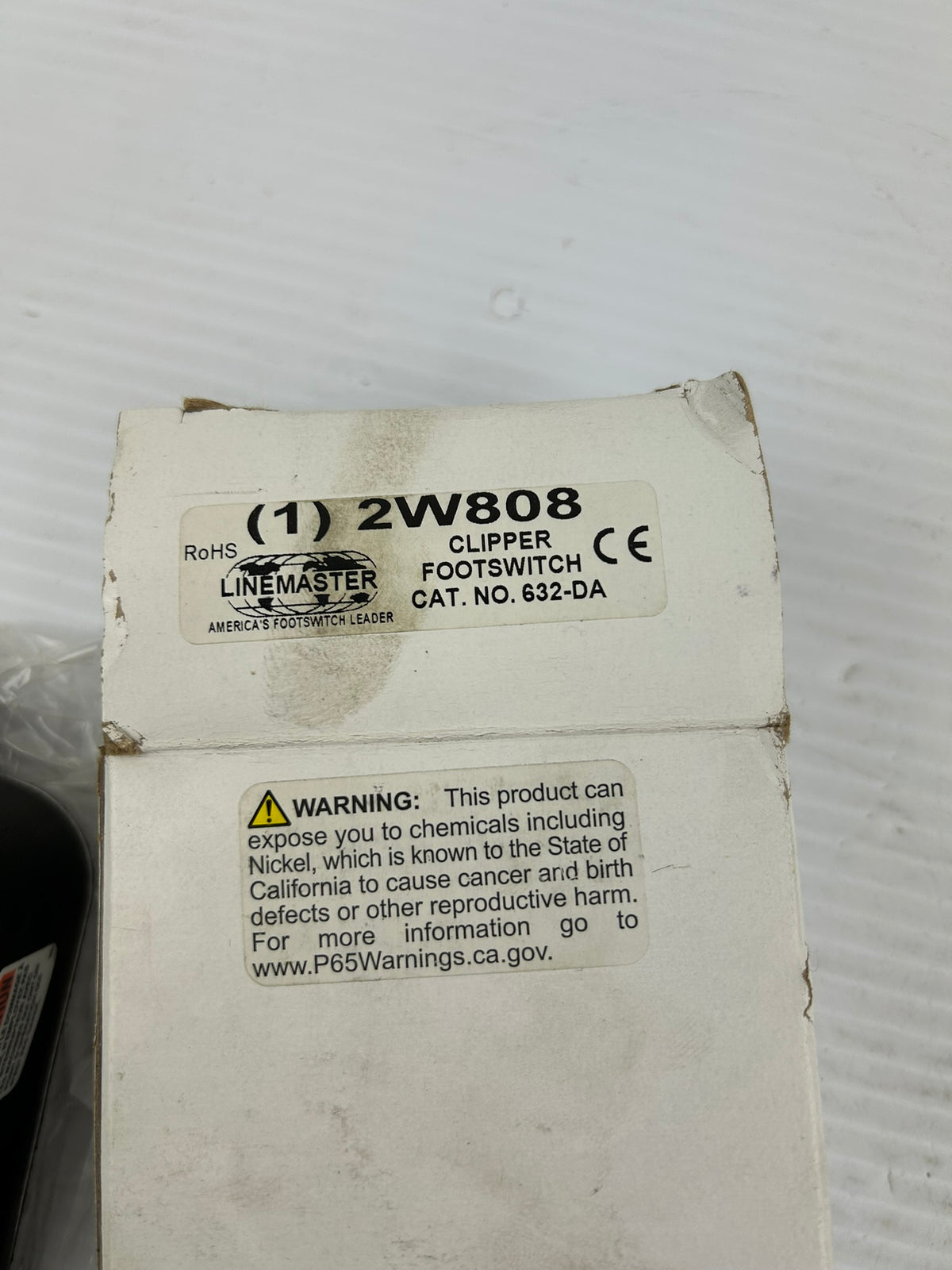 Linemaster Clipper 632-DA 2W808 Foot Switch Maintained 20A 125VAC 10A 250VAC