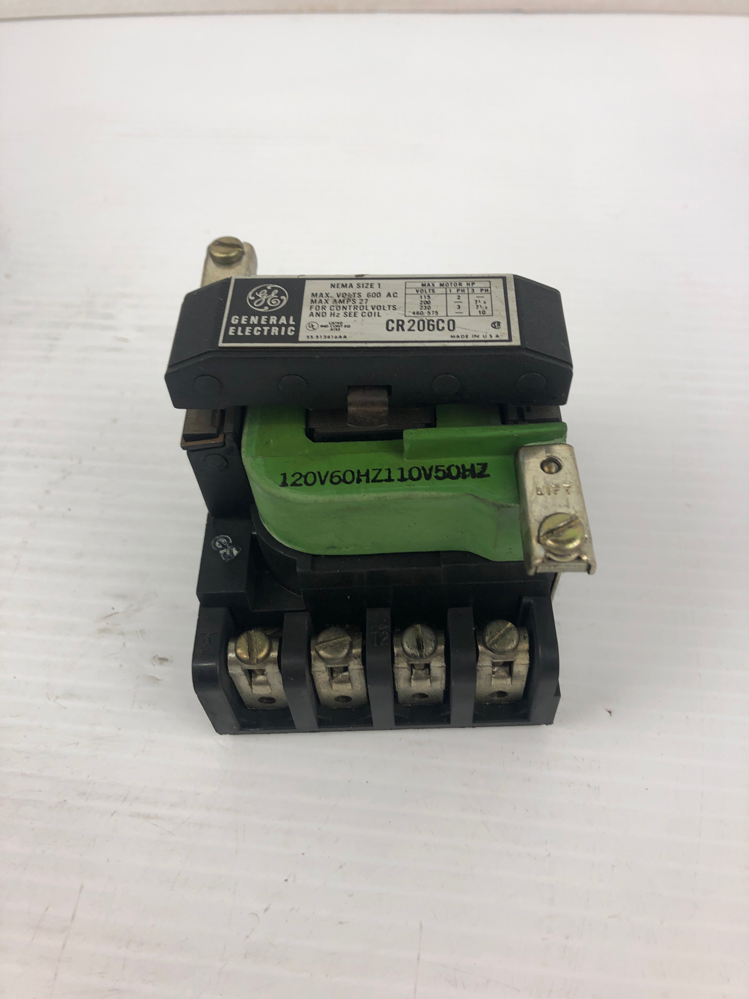 General Electric CR206C0 Motor Starter Size 1 600VAC 27A
