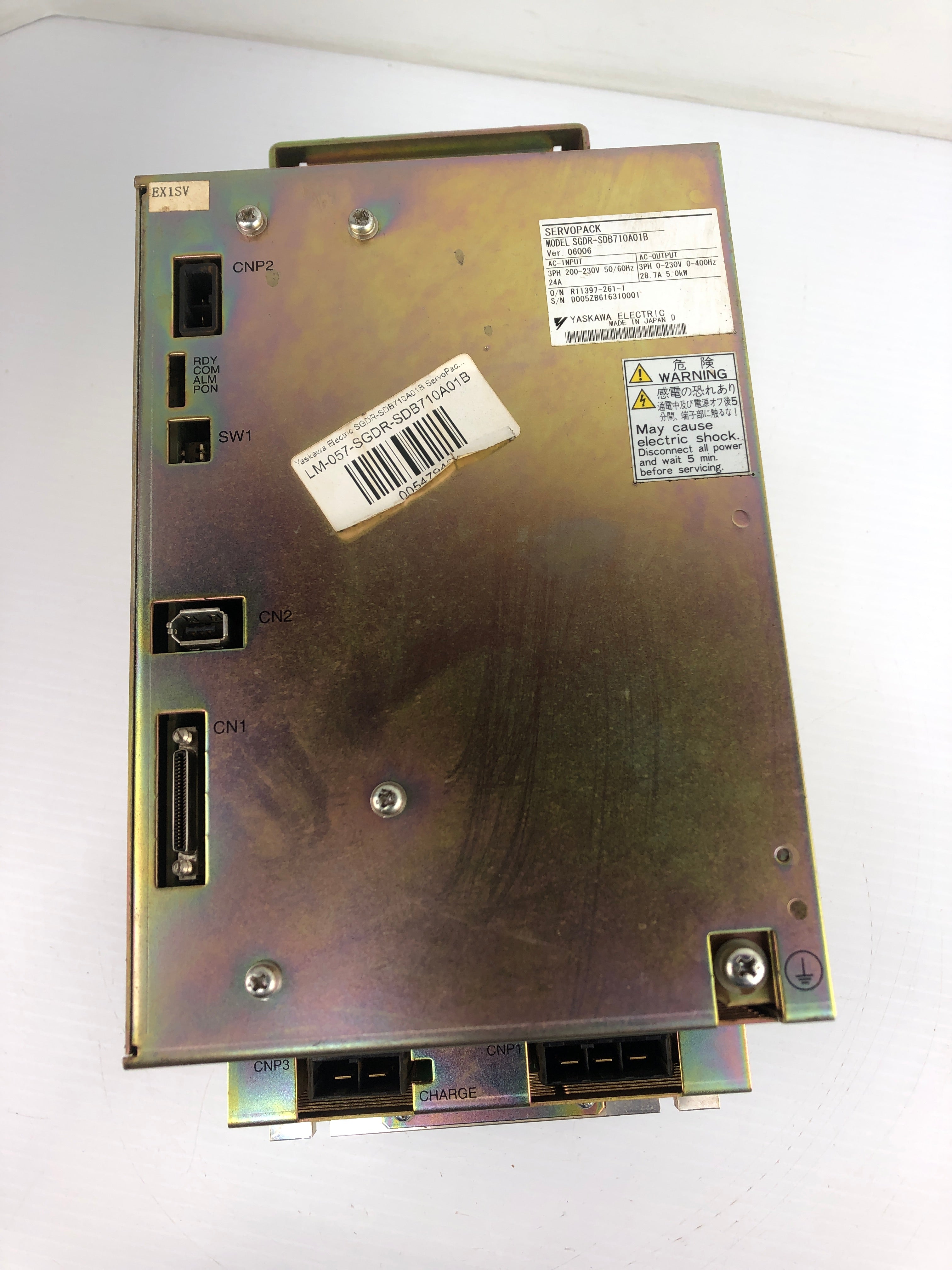 Yaskawa Electric SGDR-SDB710A01B Servopack Drive 3PH 200-230V 24A