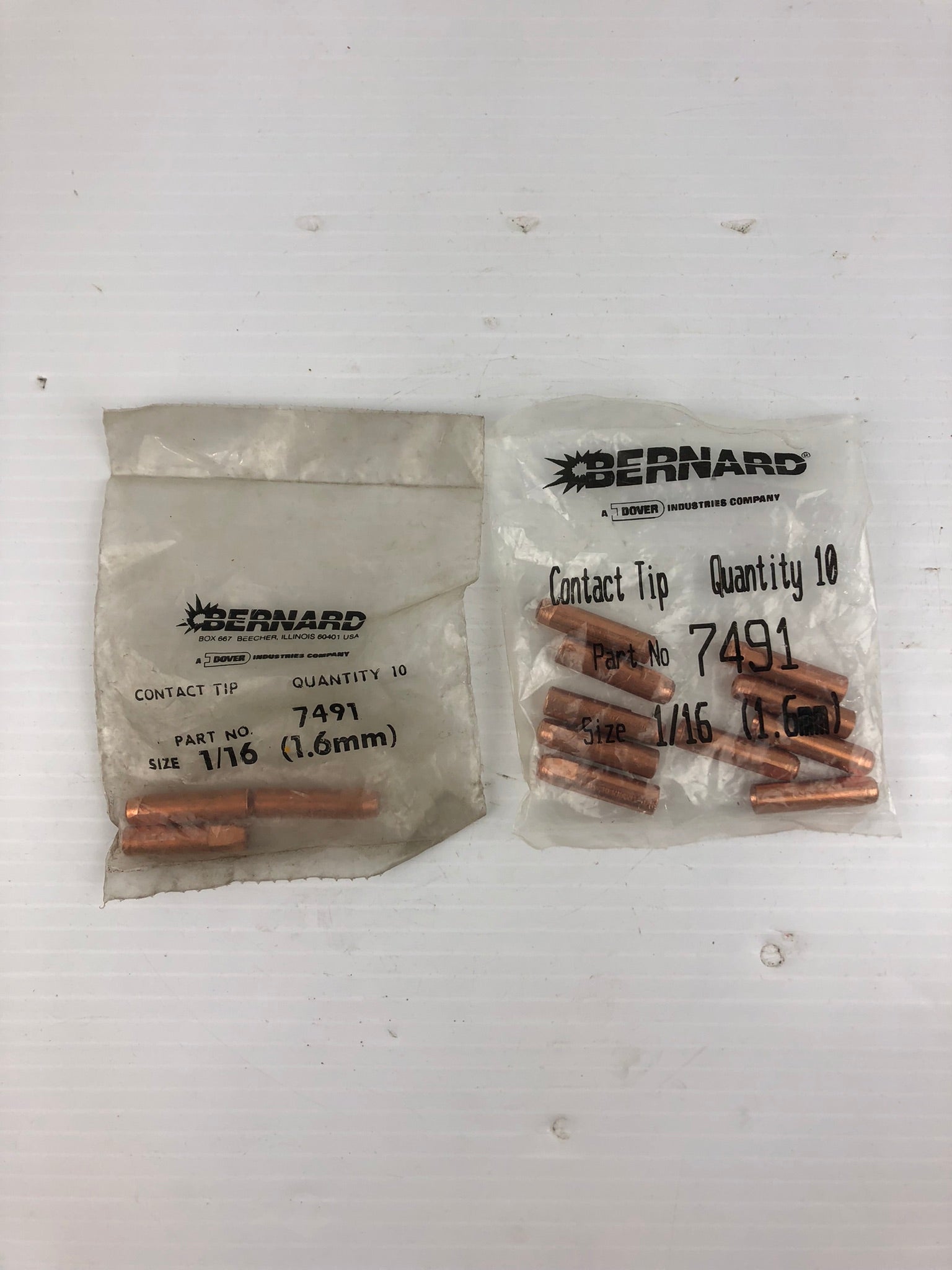 Bernard 7491 Contact Tip 1/6" (Lot of 13)