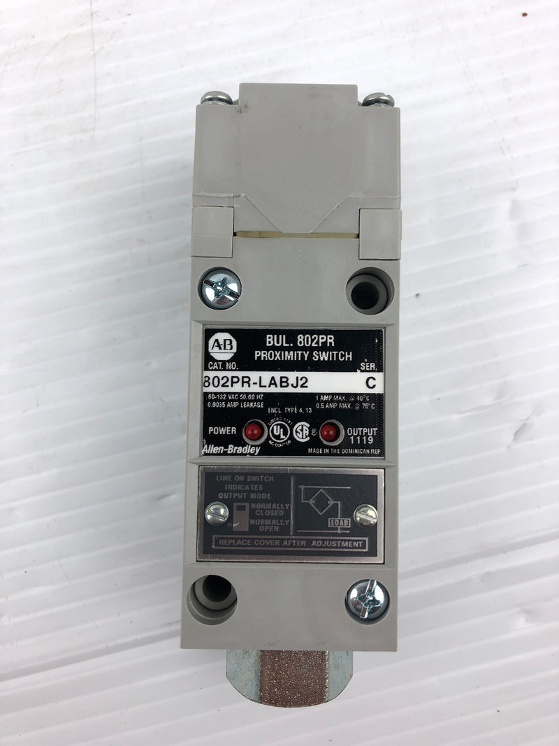 Allen-Bradley 802PR-LABJ2 Self-Contained Proximity Switch Series C
