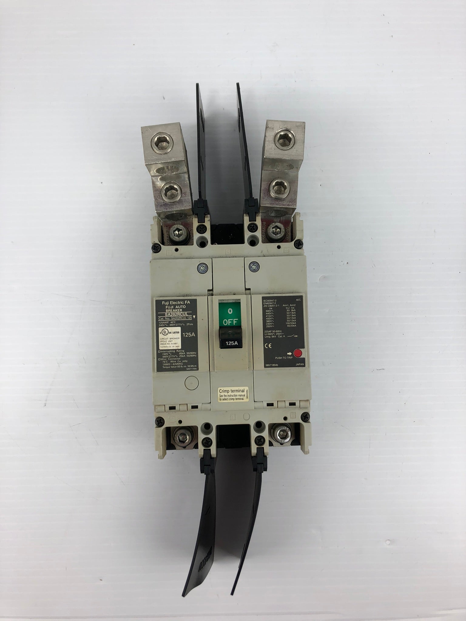 Fuji Electric SA202RCUL 125 Circuit Breaker 125A with Handle 40CE FK8830