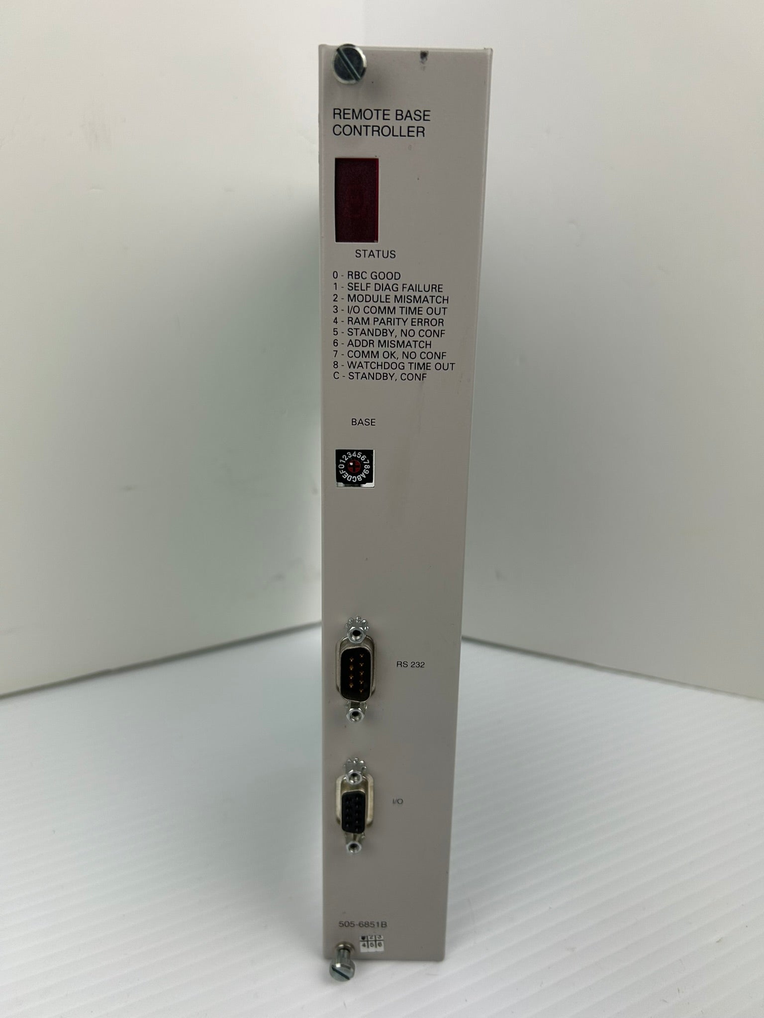 Siemens 505-6851B Remote Base Controller Module Rev. A