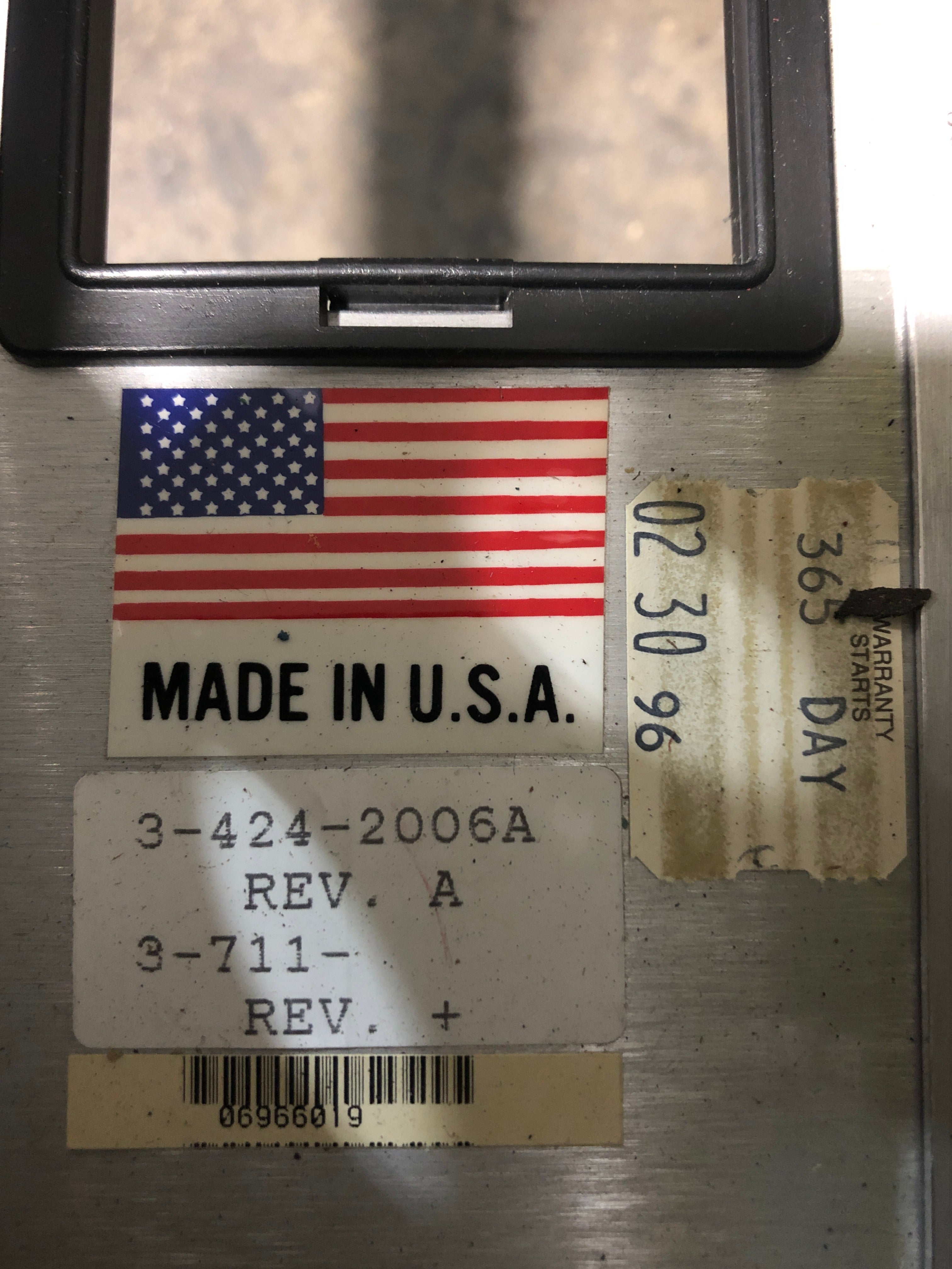 Cincinnati Milacron 3-424-2006A Acramatic 850 Control Panel 3-525-0970A Rev. A