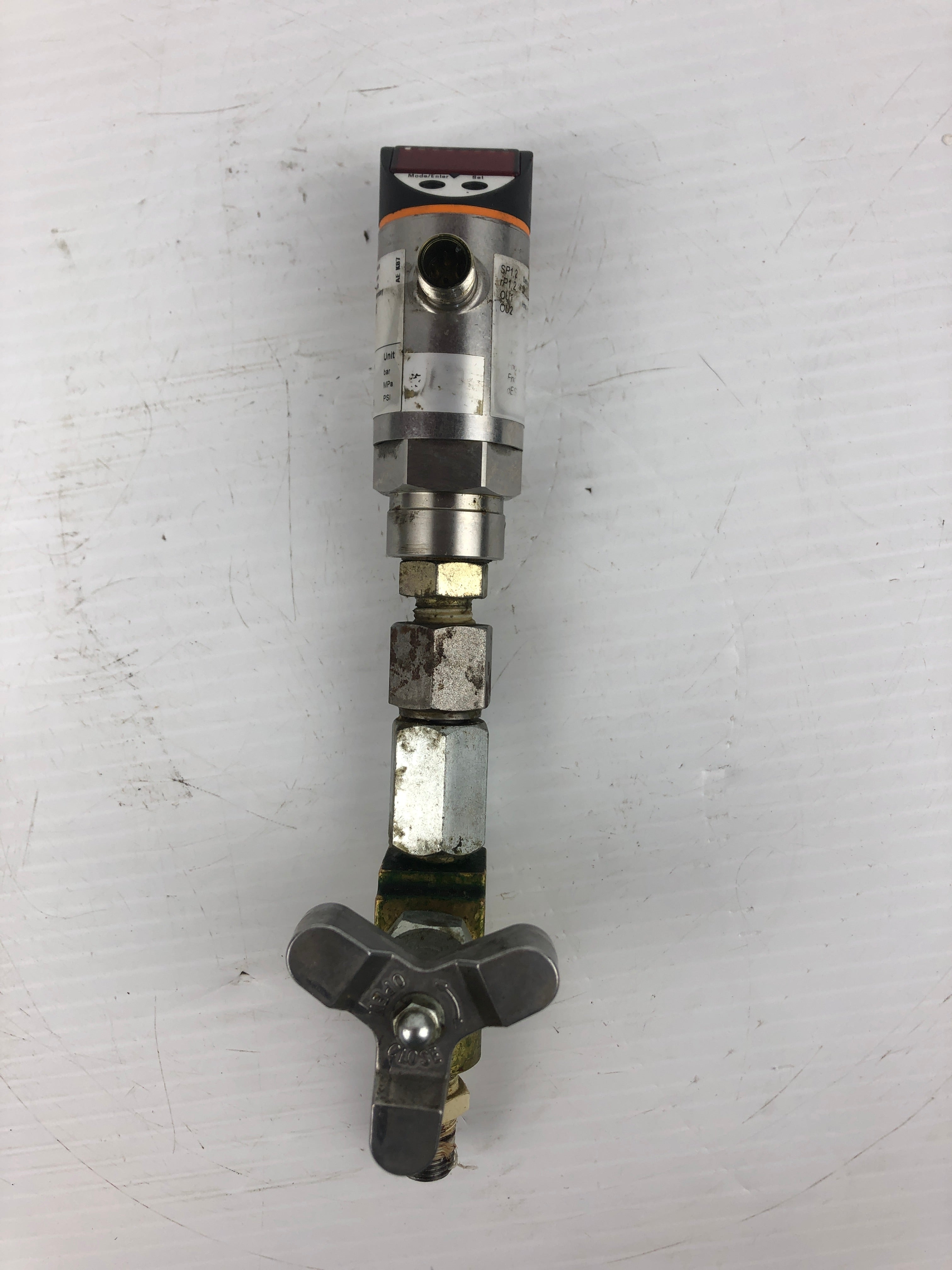 IFM PN7002 Electronic Pressure Sensor with ASK SAN-200N Valve