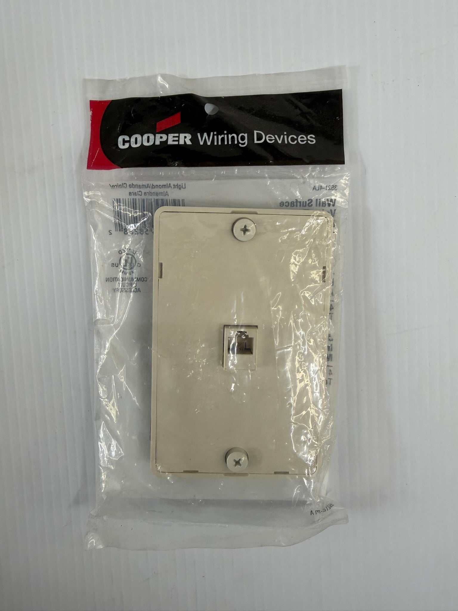 Cooper Wiring Wall Surface Voice/Data Modular Jack 3521-4LA Lot of 10