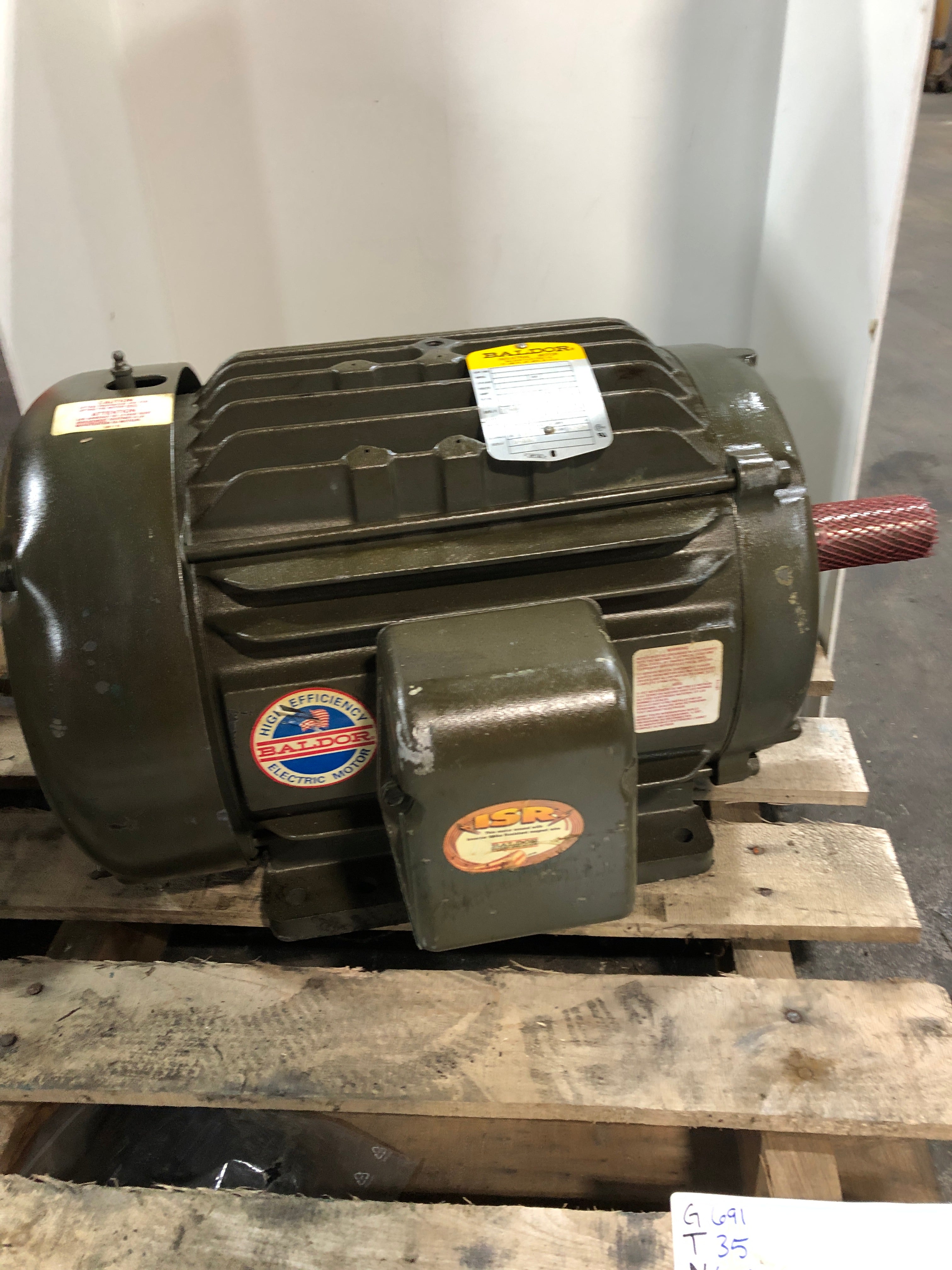 Baldor M1725T Industrial Motor 7-1/2-3.8 HP 1760/1160 RPM 60 Hz 3 PH 254T Frame