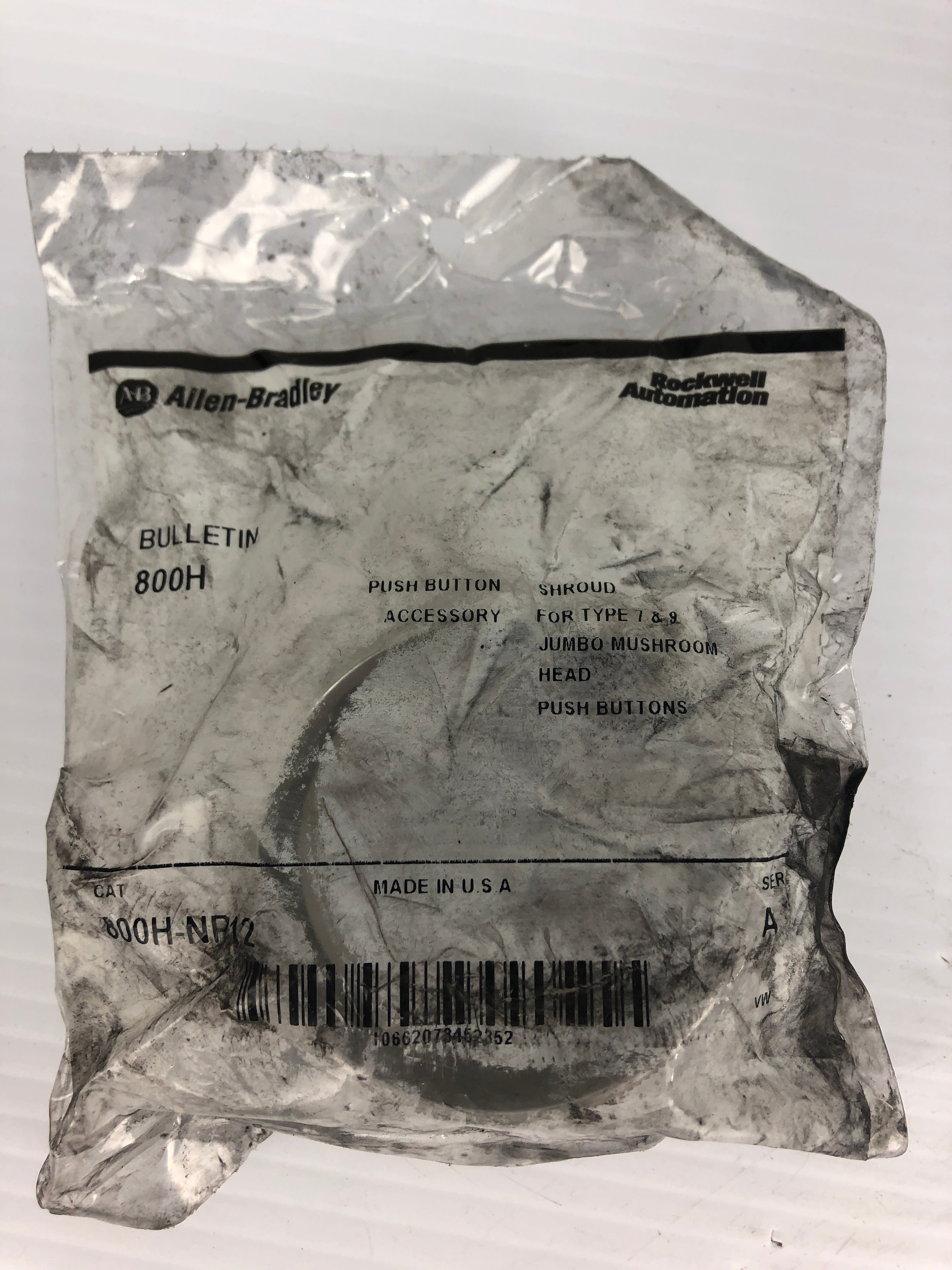 Allen Bradley 800H-NP12 Push Button Accessory Ser. A