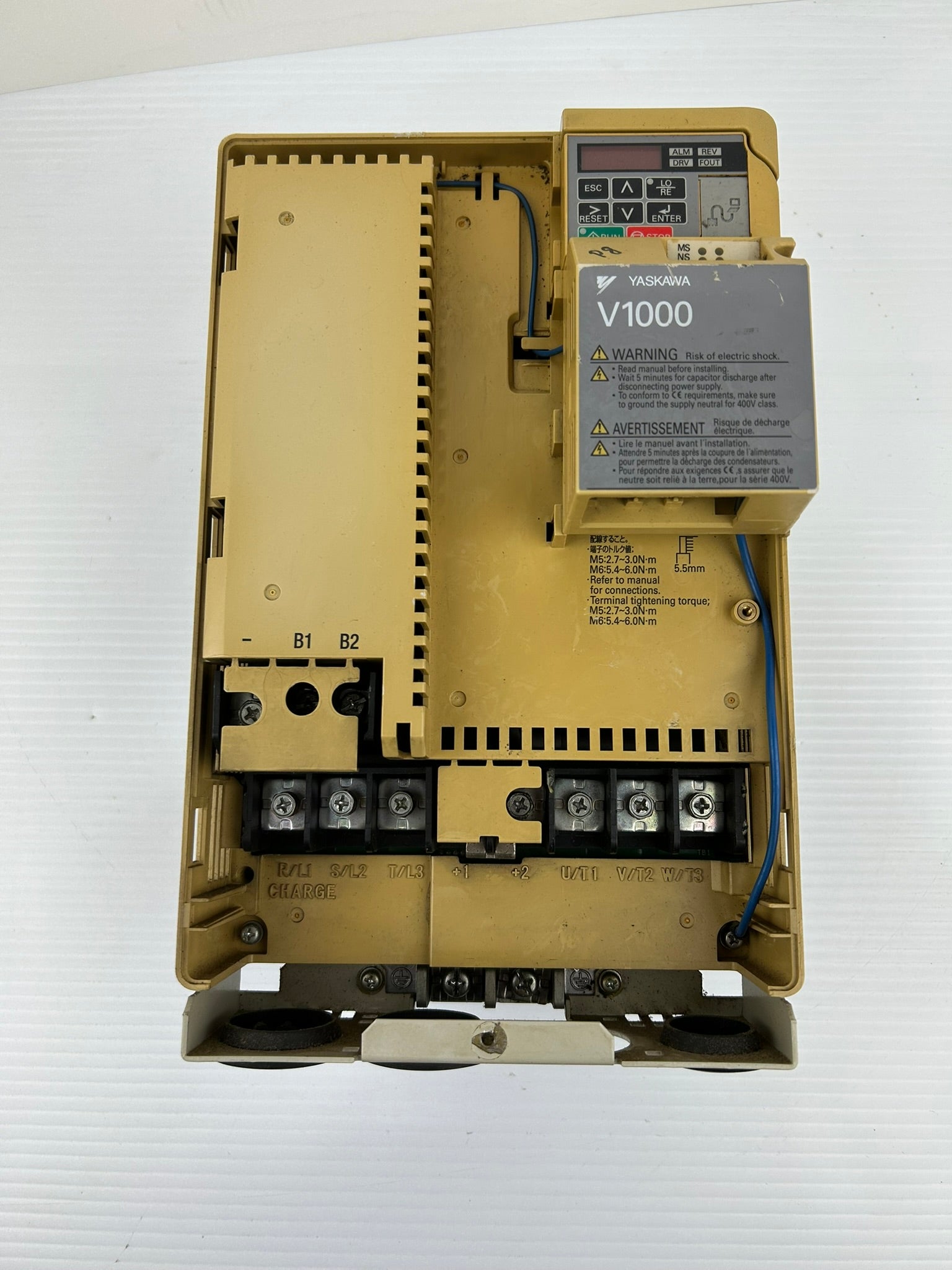 Yaskawa Electric CIMR-VU4A0031FAA 3PH AC Drive Rev A Type 1 Enclosure - No Cover