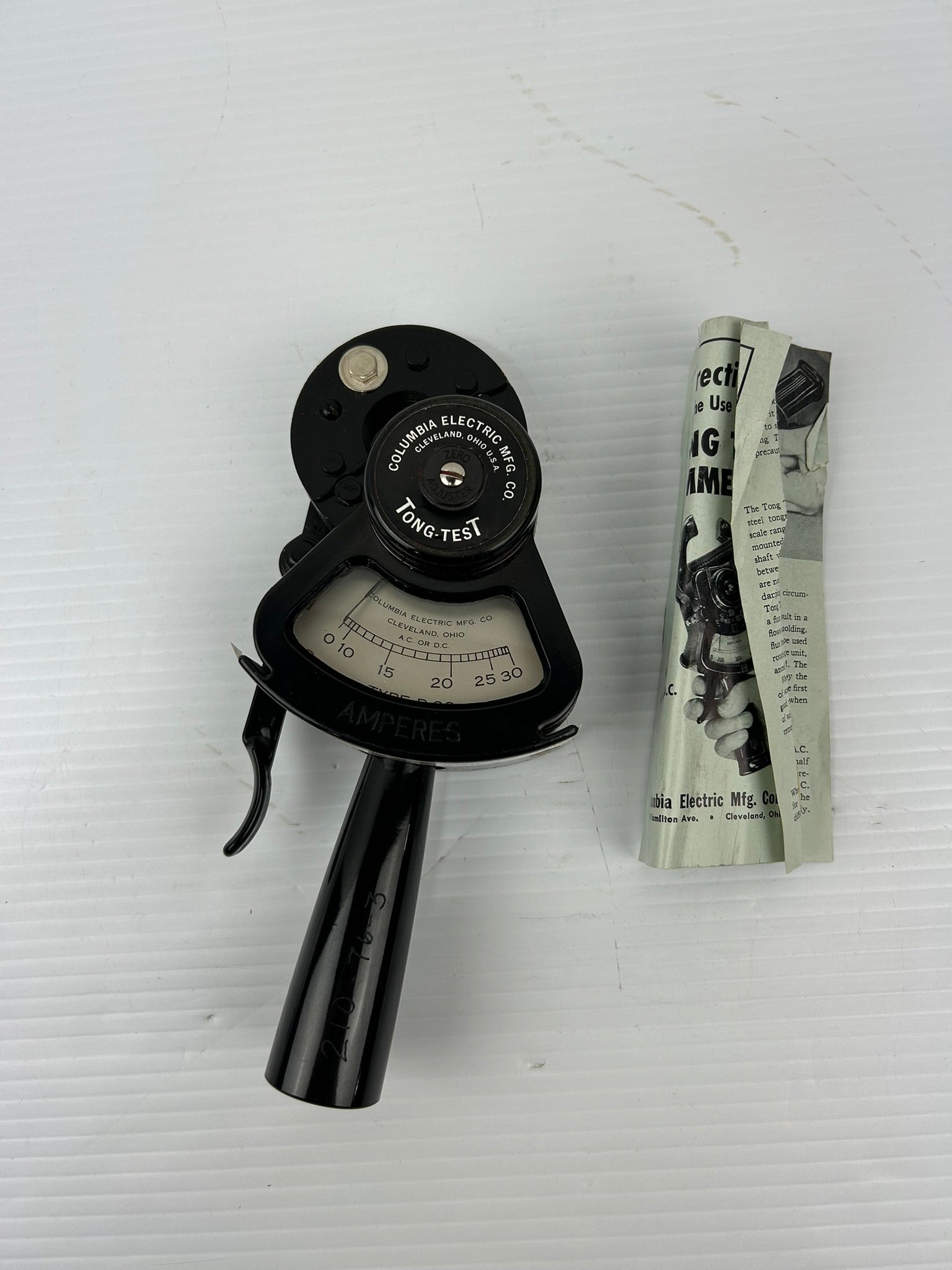 Columbia Electric Manufacturing P-30 Tong Test 0-30 Amps