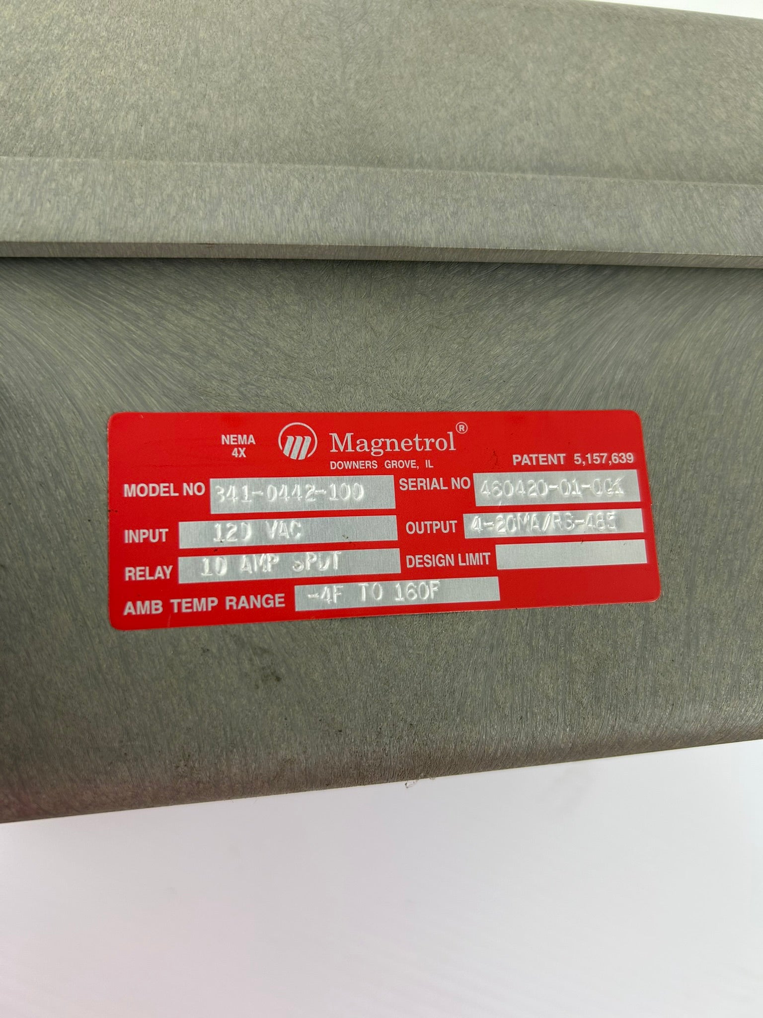 Magnetrol 341-0442-100 Ultrasonic Flow Level Transmitter 3410442100 120VAC