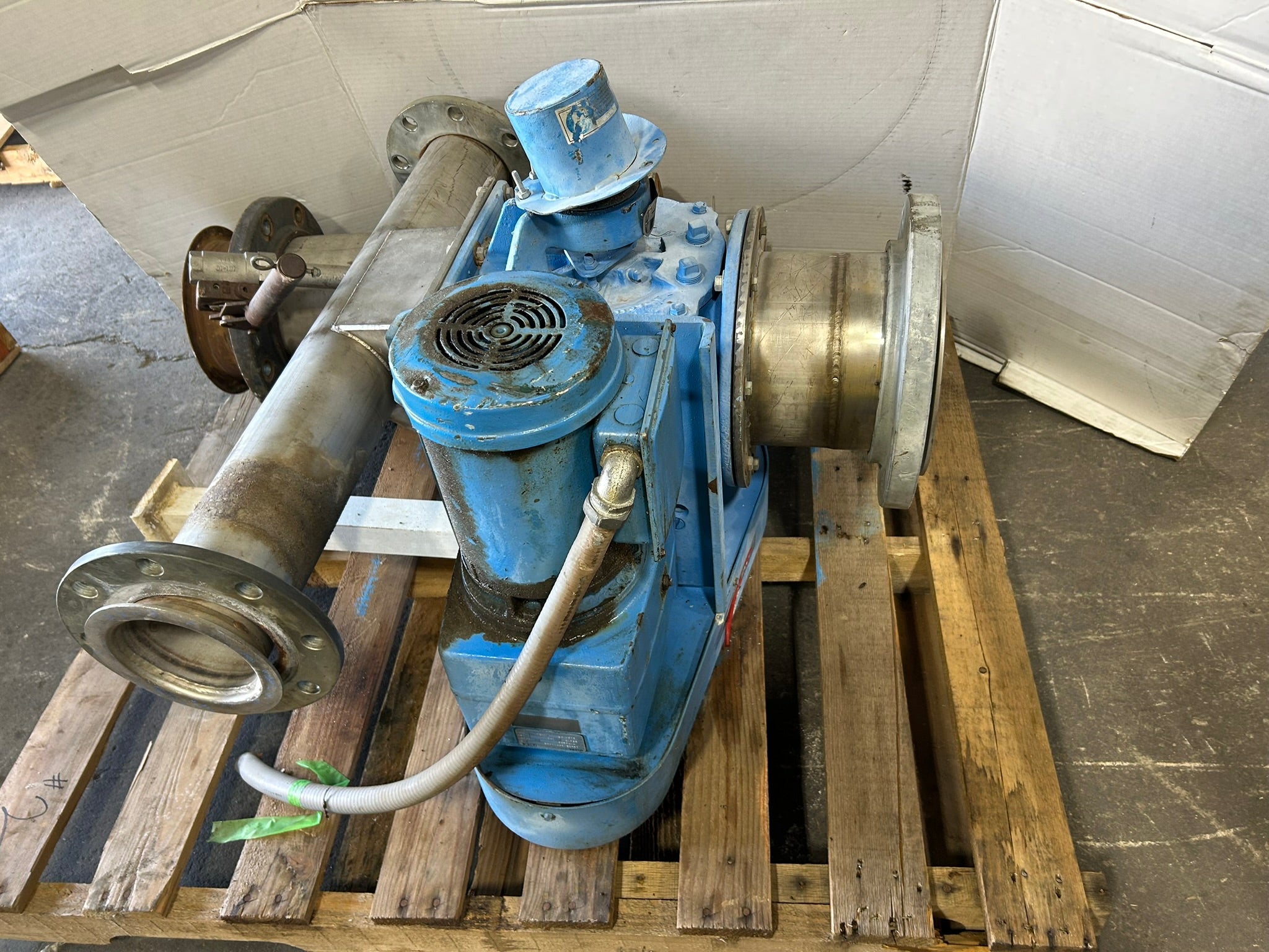 Andritz Sprout 10X8 STD Blower Rotary Airlock Valve w/ Gearbox & Motor 07-00059