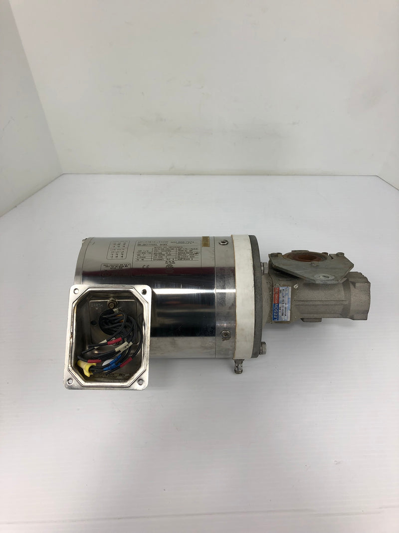 Sterling Electric SBY054MCA Motor 1.5 HP with Leeson HMQ520-14-H-56-16 Reducer