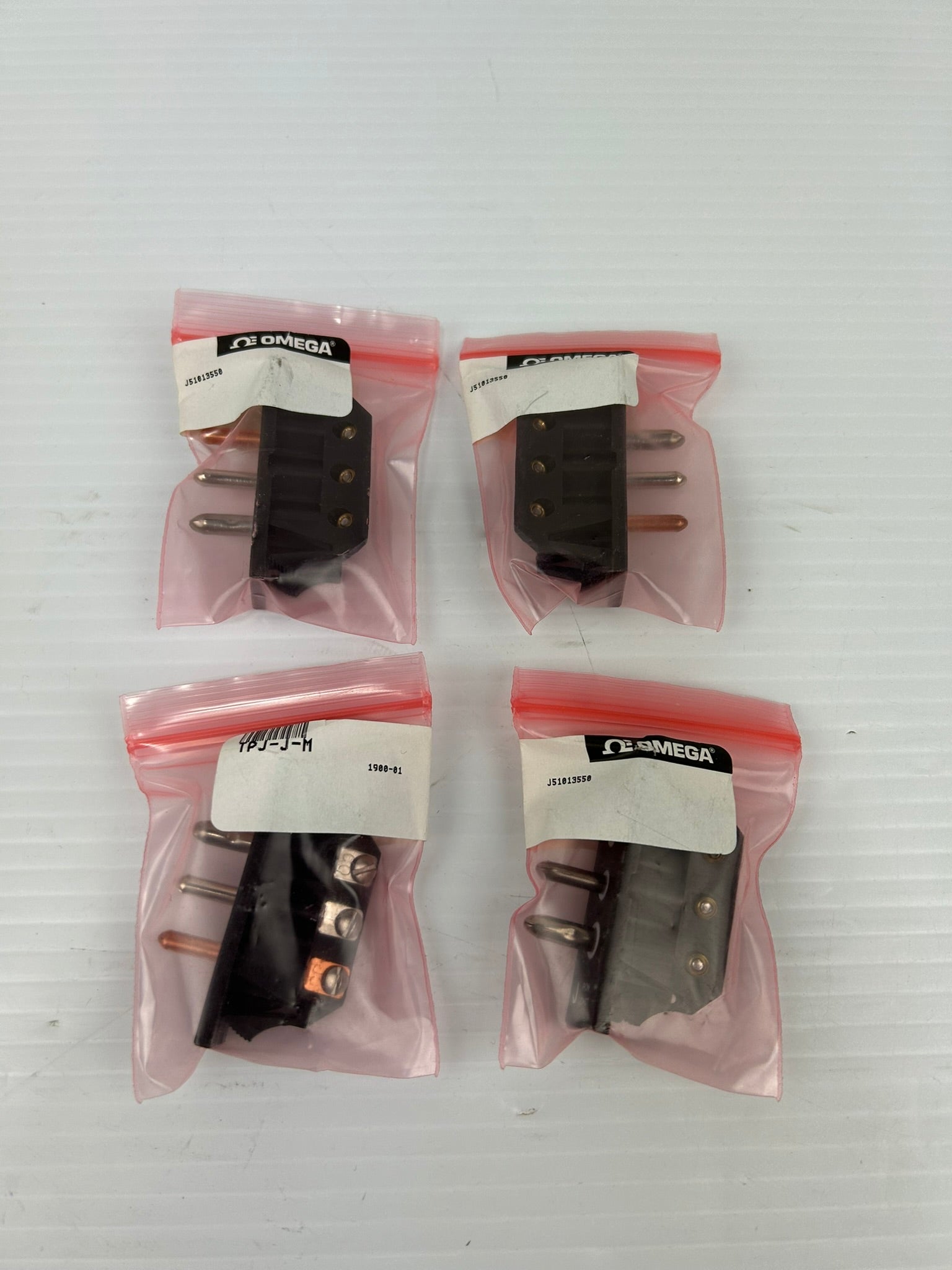 Omega TPJ-J-M Thermocouple Connector - Lot of 4