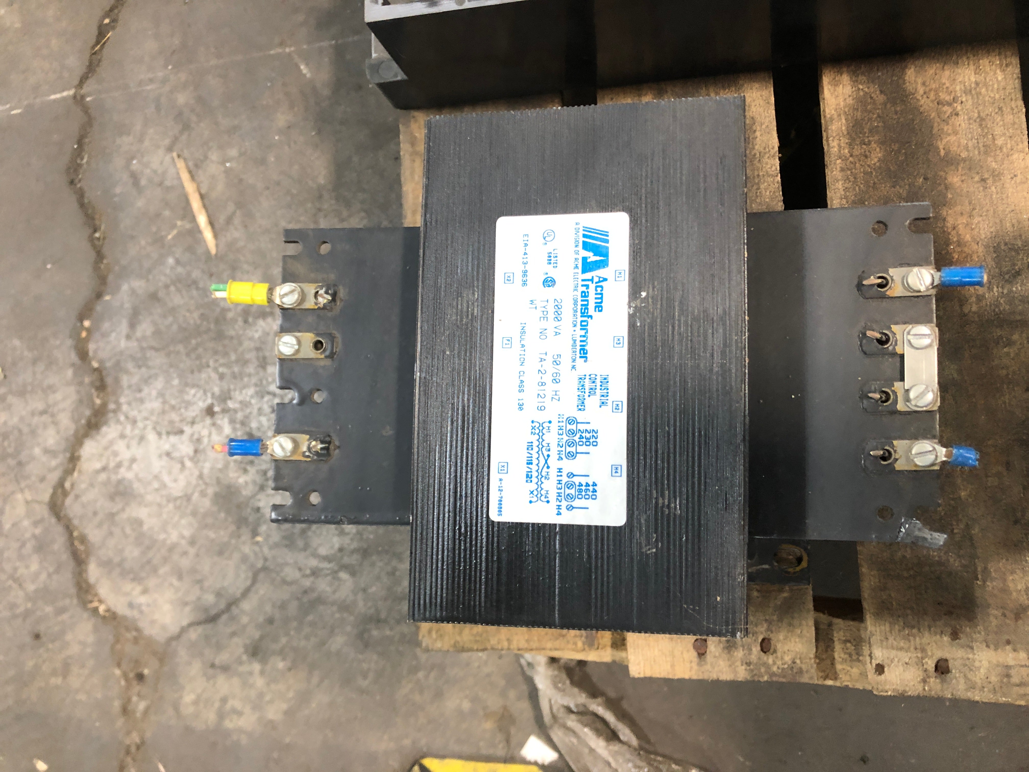 Acme TA-2-81219 Industrial Control Transformer 2000VA 50/60Hz Class 130