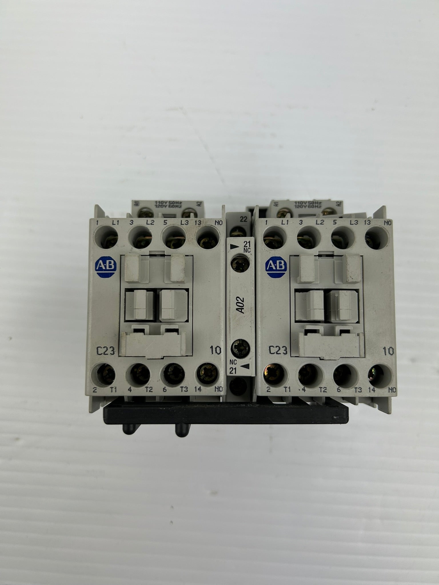 Allen Bradley 100-C23*10 Contactor Ser. C w/ 100-FSV136 - 2 Contactors Connected