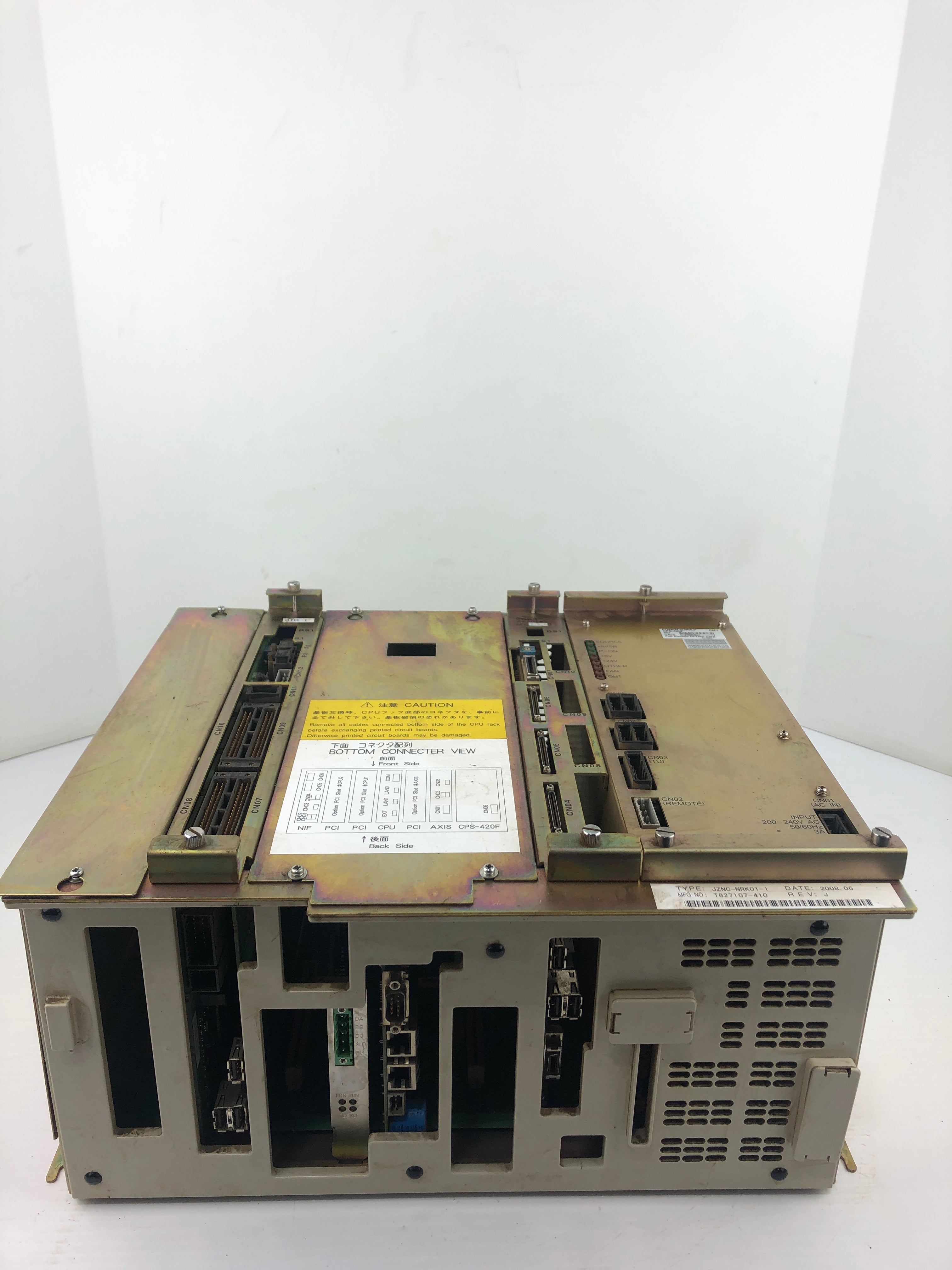 Fuji Electric CPS-420F Yaskawa Power Supply JZNC-NRK01-1 Servo Controller Rack