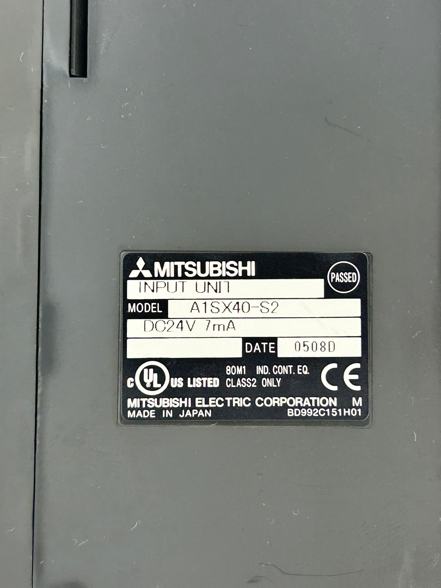 Mitsubishi A1SX40-S2 Input Unit PLC Module 24VDC 7mA