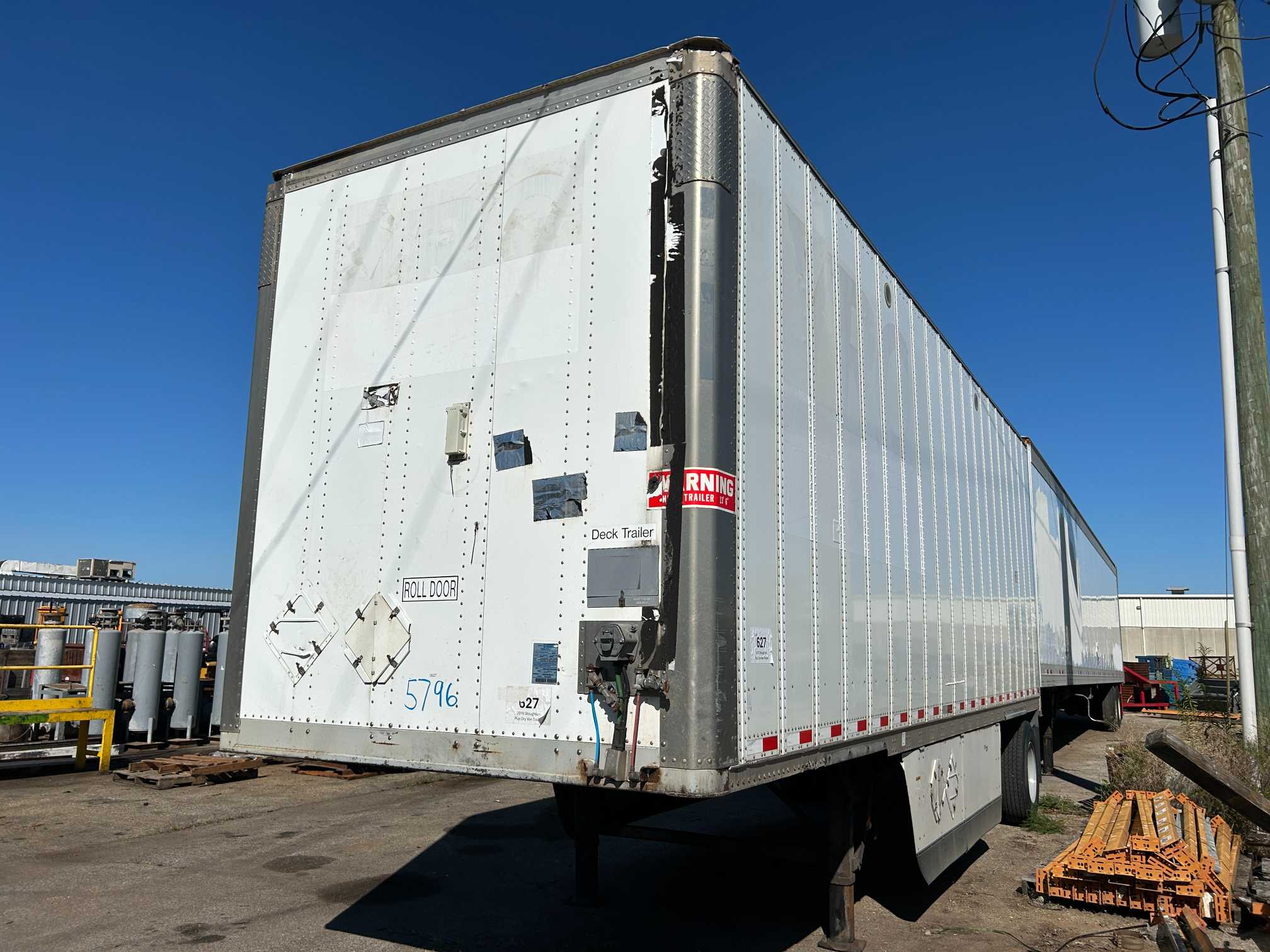 2015 Stoughton Pup Dry Van Semi Trailer 28' Spring / Roll Up 1DW1A2814FS620562