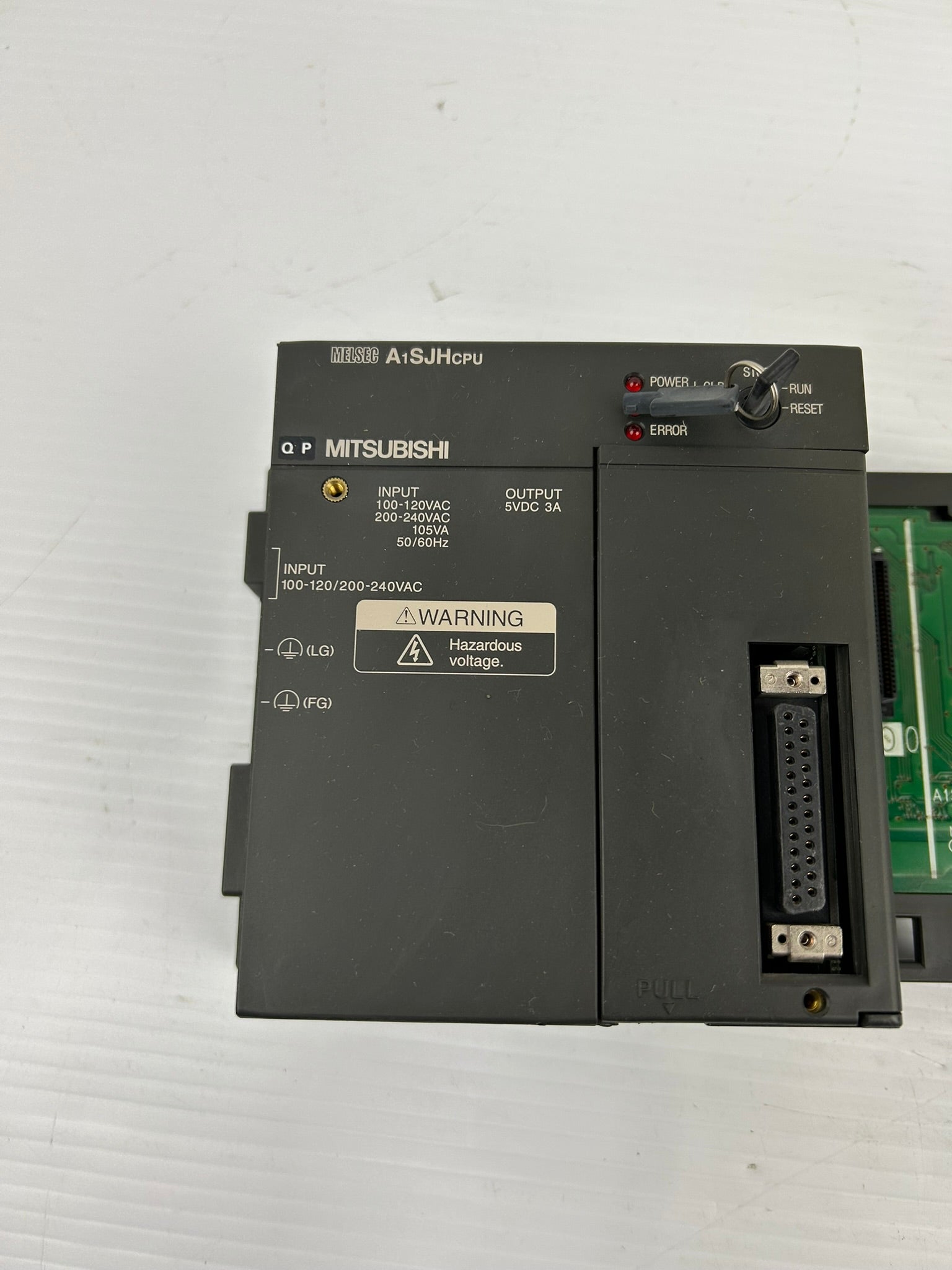 Mitsubishi A1SJHCPU Power Supply Max 8K Step A1SJHCPU-A PLC Rack MEC-40V-0
