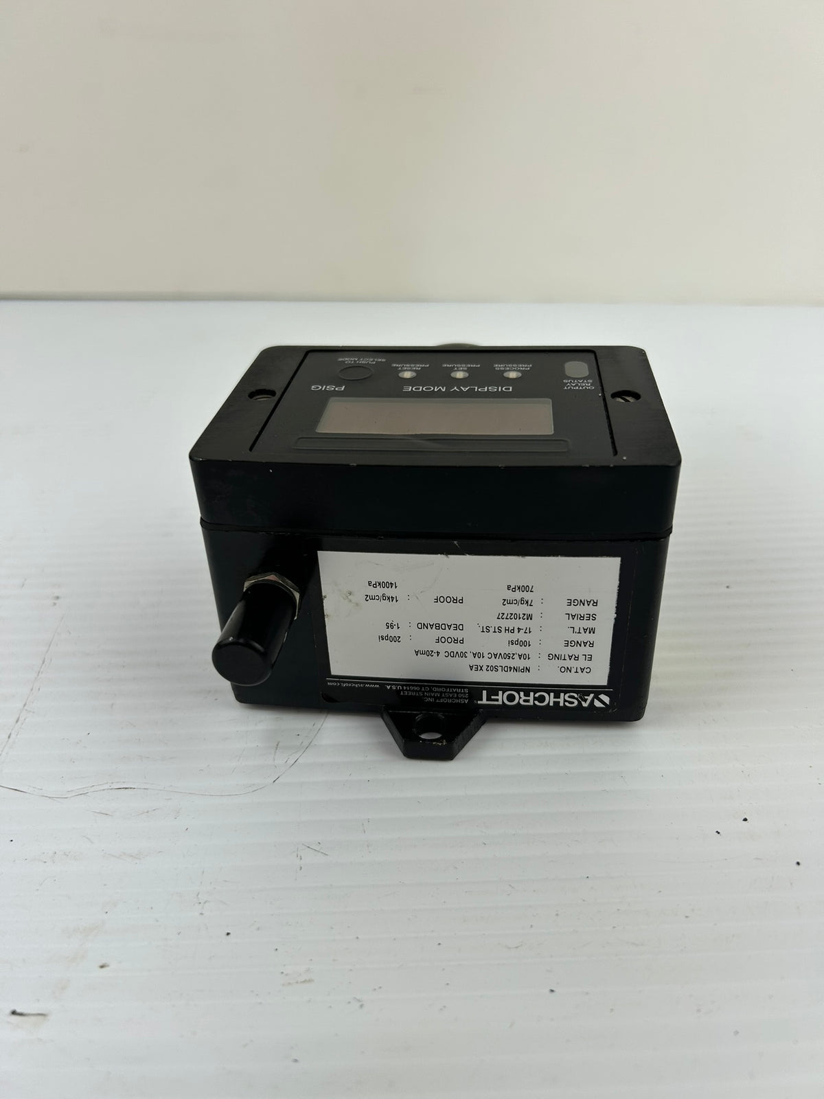 Ashcroft NPIN4DLS02 XEA Adjustable Deadband Pressure Switch 100 PSI 10A - NEW