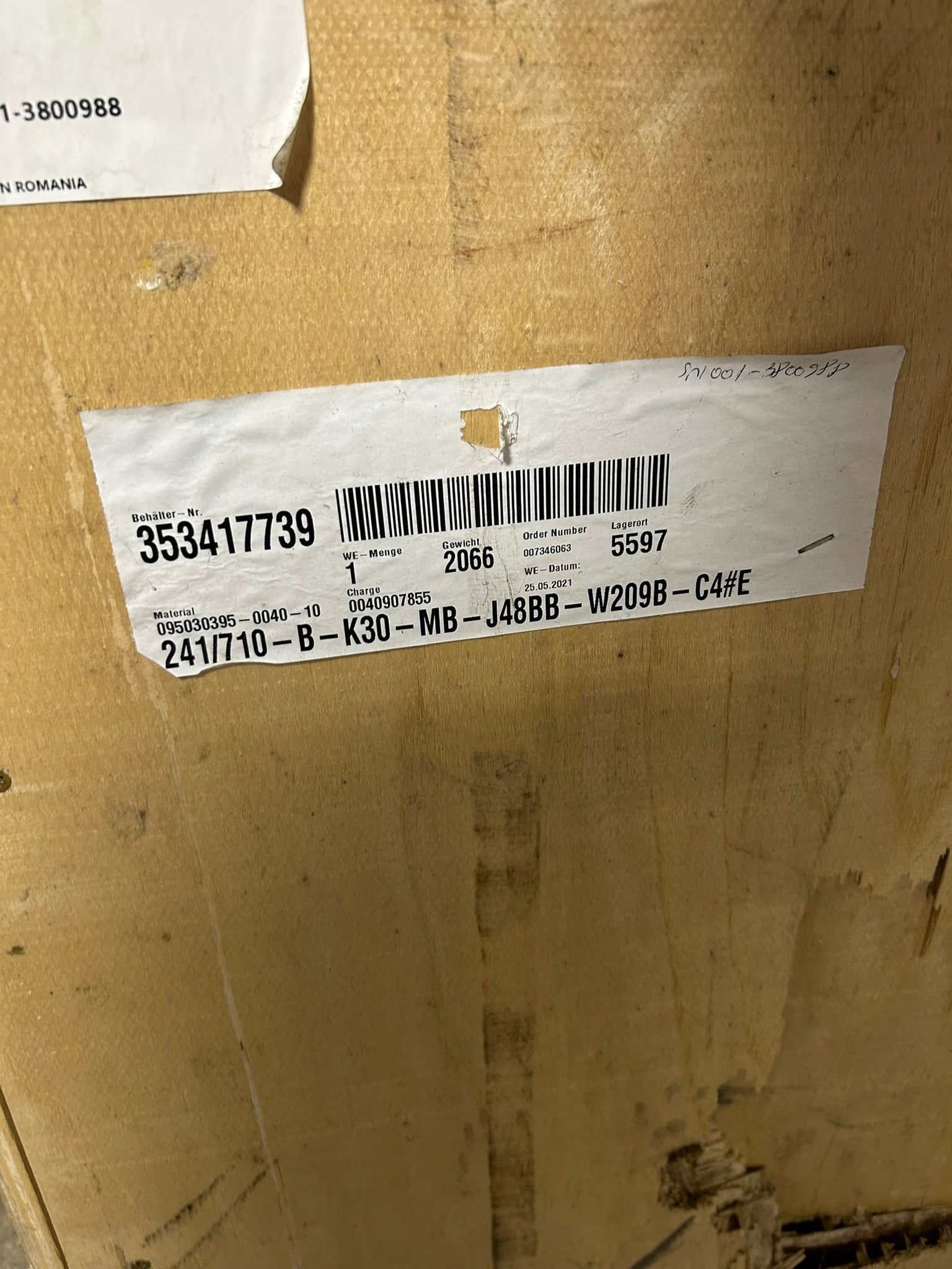 SKF 241/710 B K30 C4MB Bearing 241710BK30C4MB