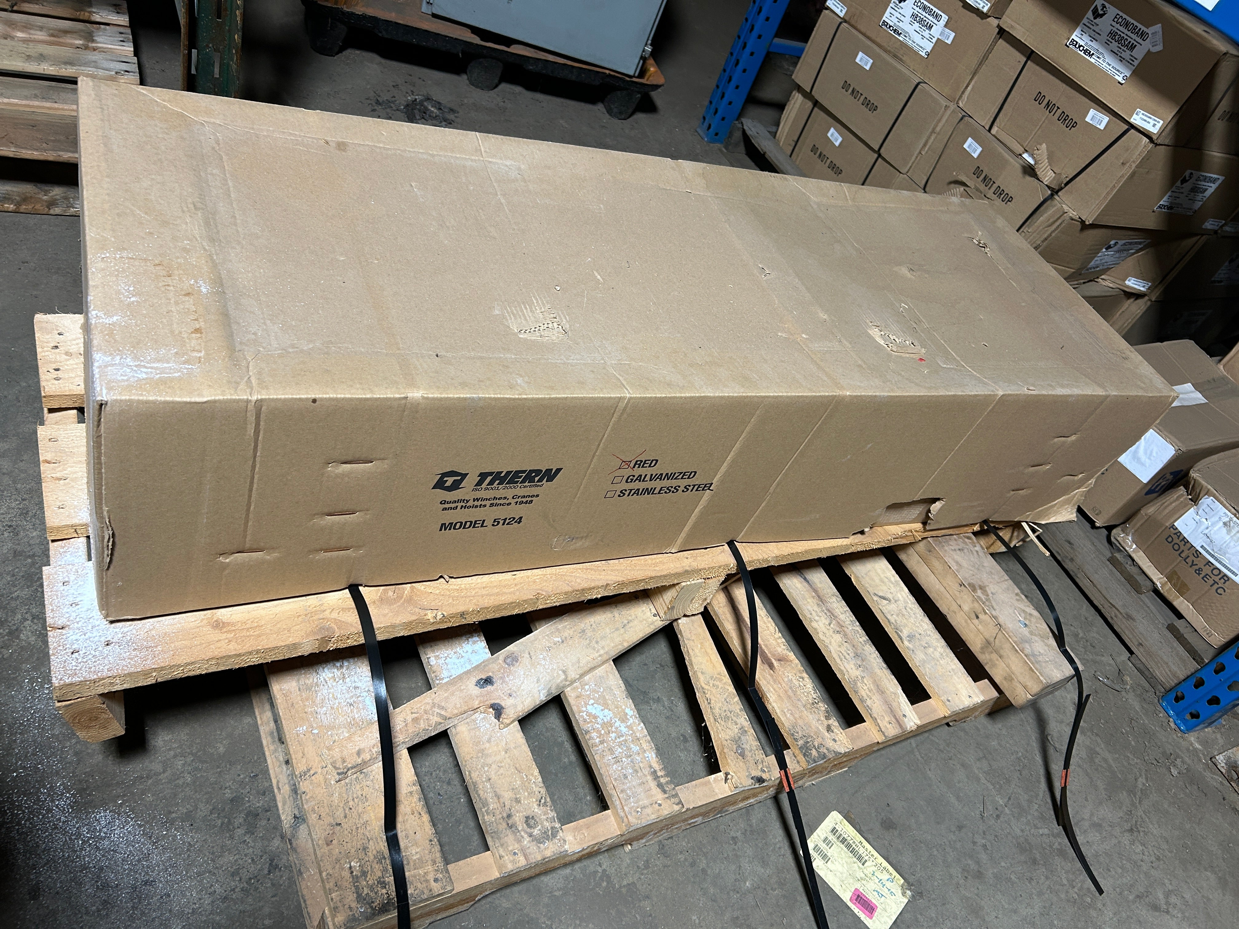 Thern 5124 Portable Davit Crane Boom Fusibond Sub Assembly Red