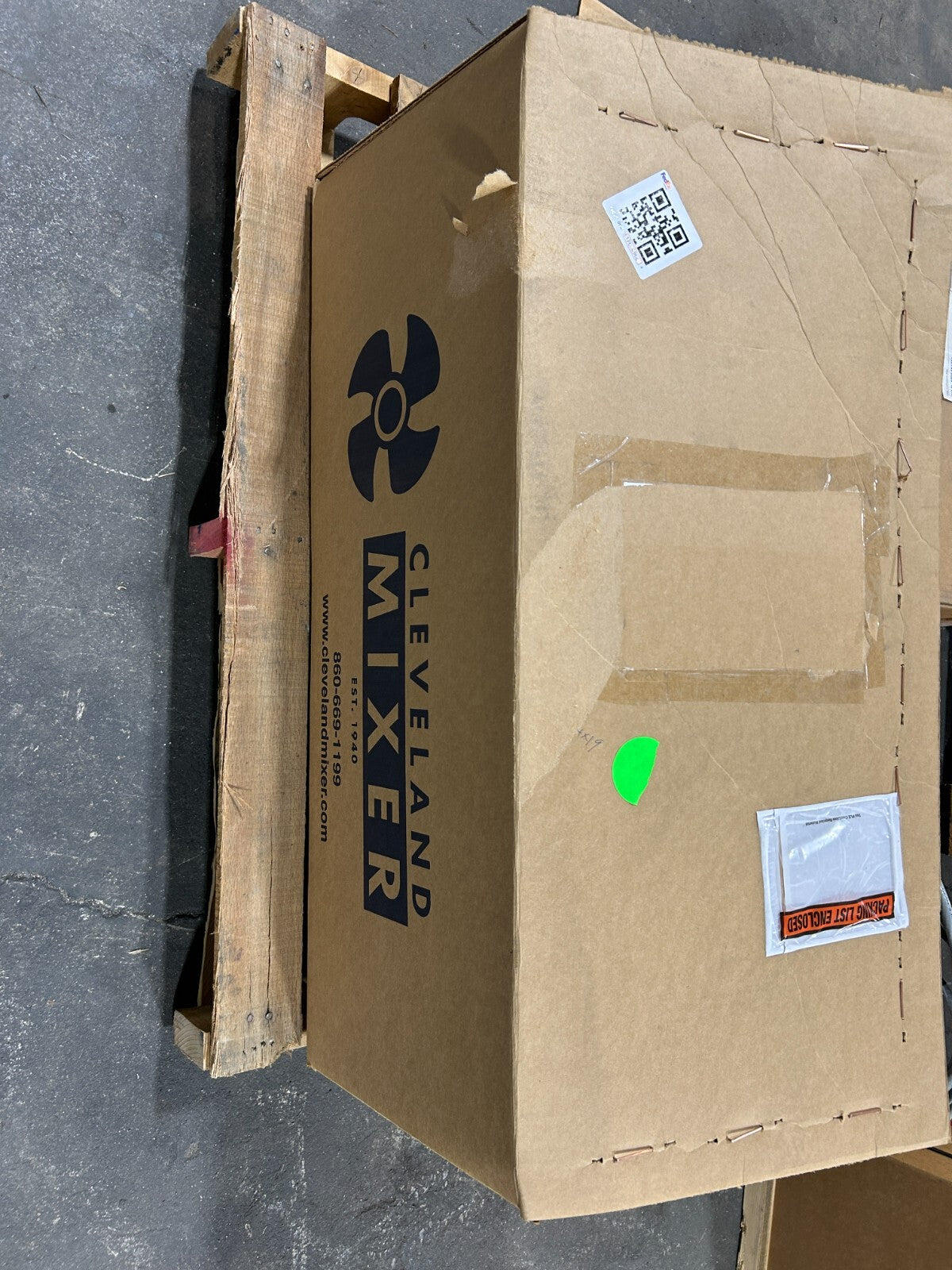 Cleveland Mixer RG-6 Clockwise Impeller 5:1 Gear Ratio with Baldor 1.5HP Motor