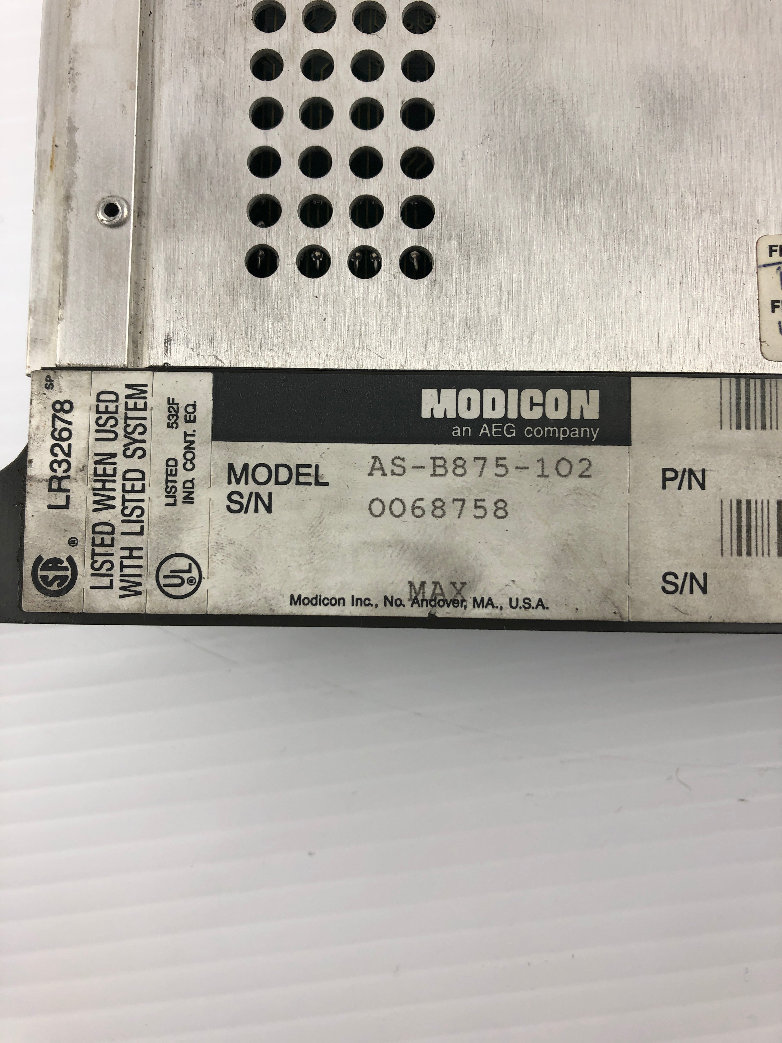Modicon AS-B875-102 Analog Input Module