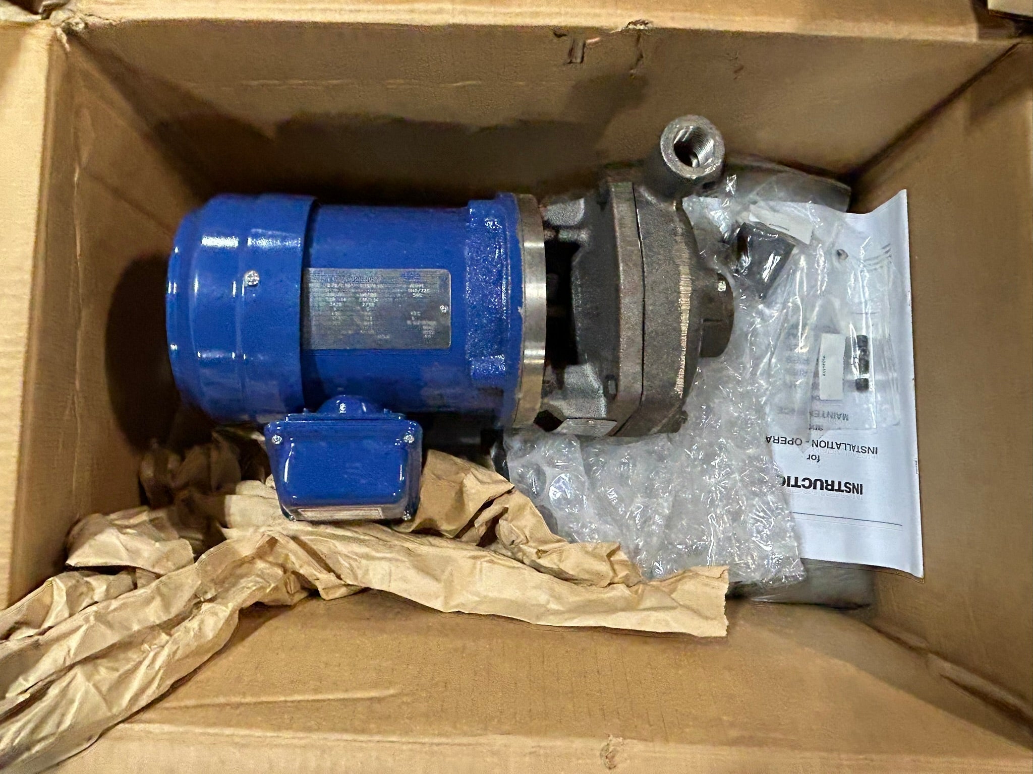 Flowserve SMP1.25X.75X5 (2/4P-B/M/V) Pump with Westinghouse AEGHPE Motor