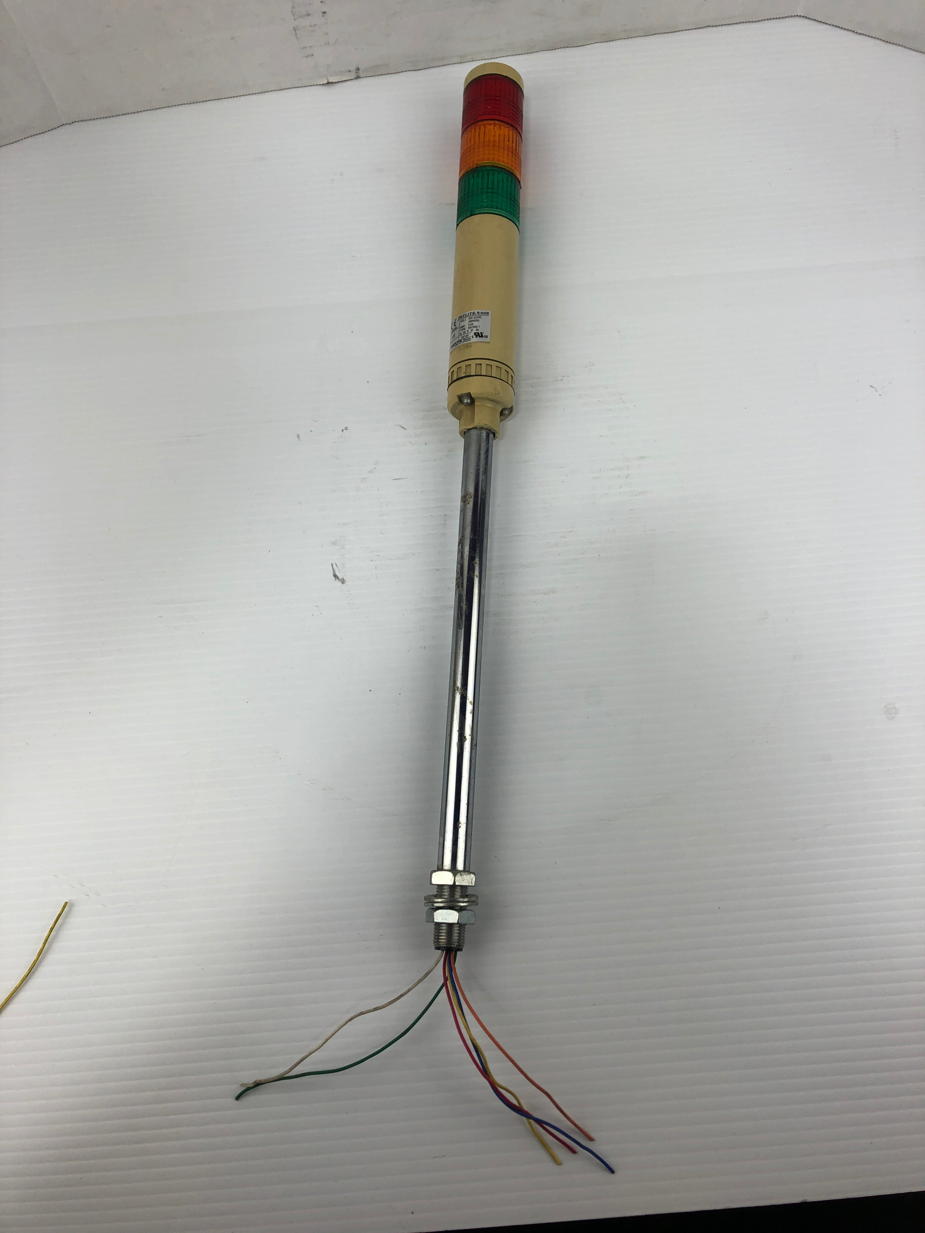 Patlite LCE Green, Orange and Red Signal Tower 24VAC/DC 50/60Hz 0.2A