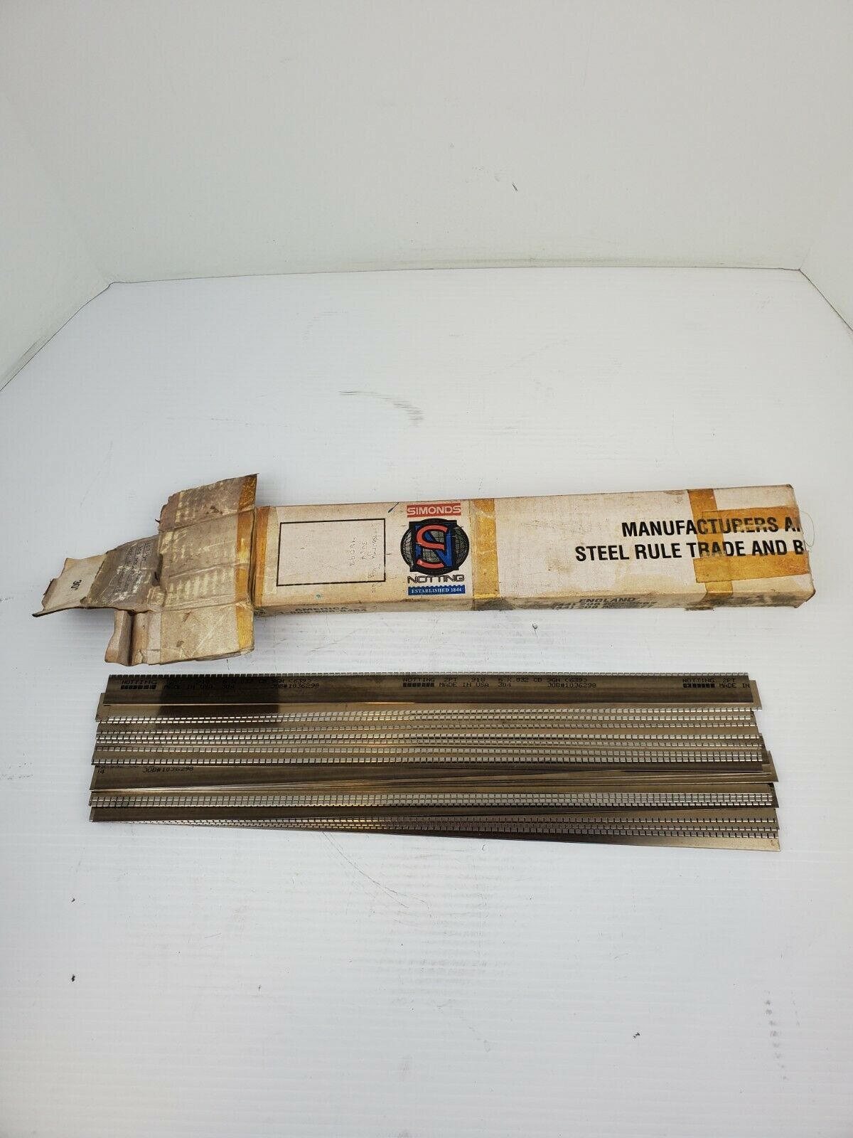 Simonds Notting Steel Rule .918 6X.032 CB 9GH (639) 2PT - Lot of 27